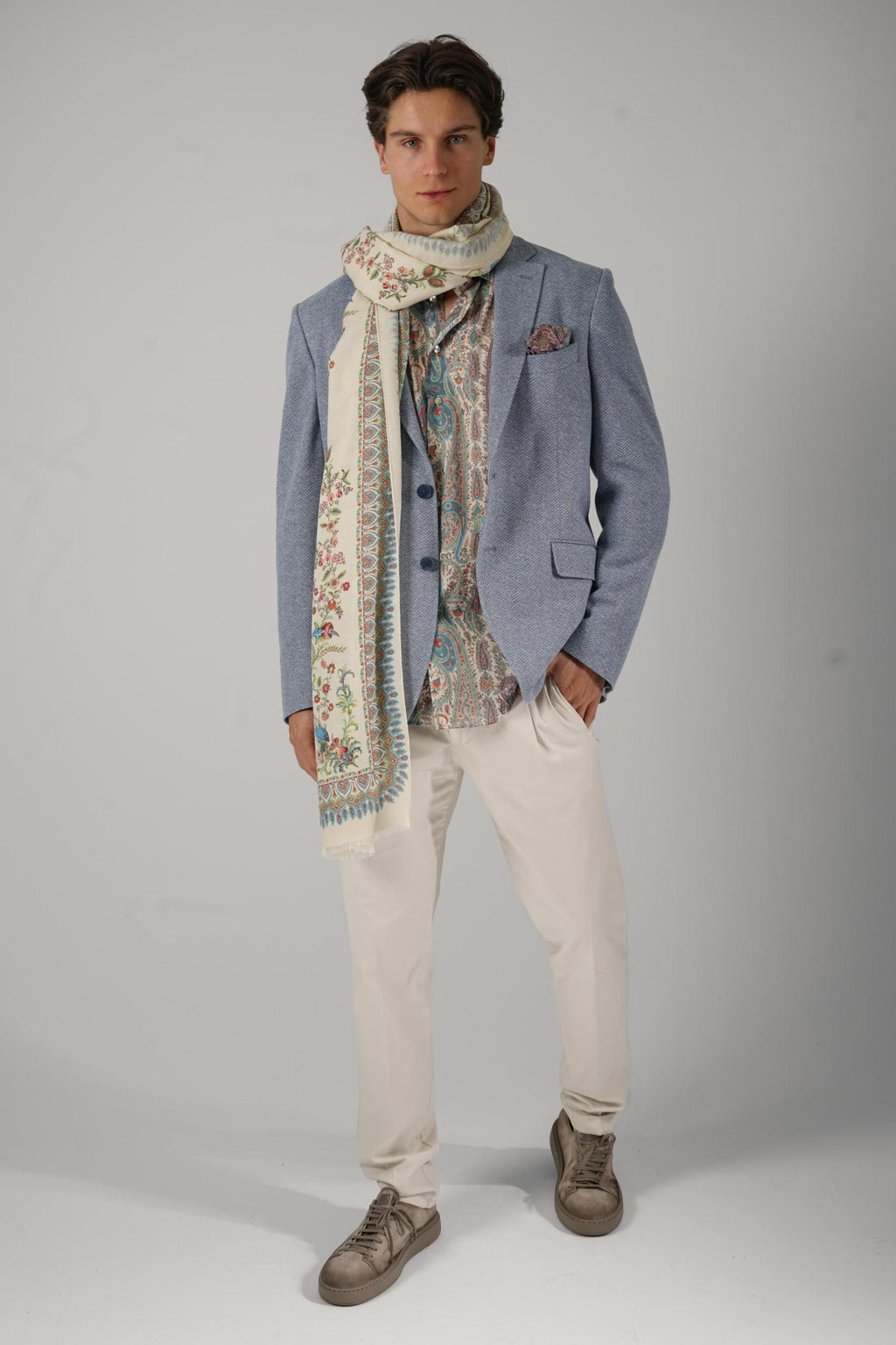 Etro Single Breasted Cotton Jacket