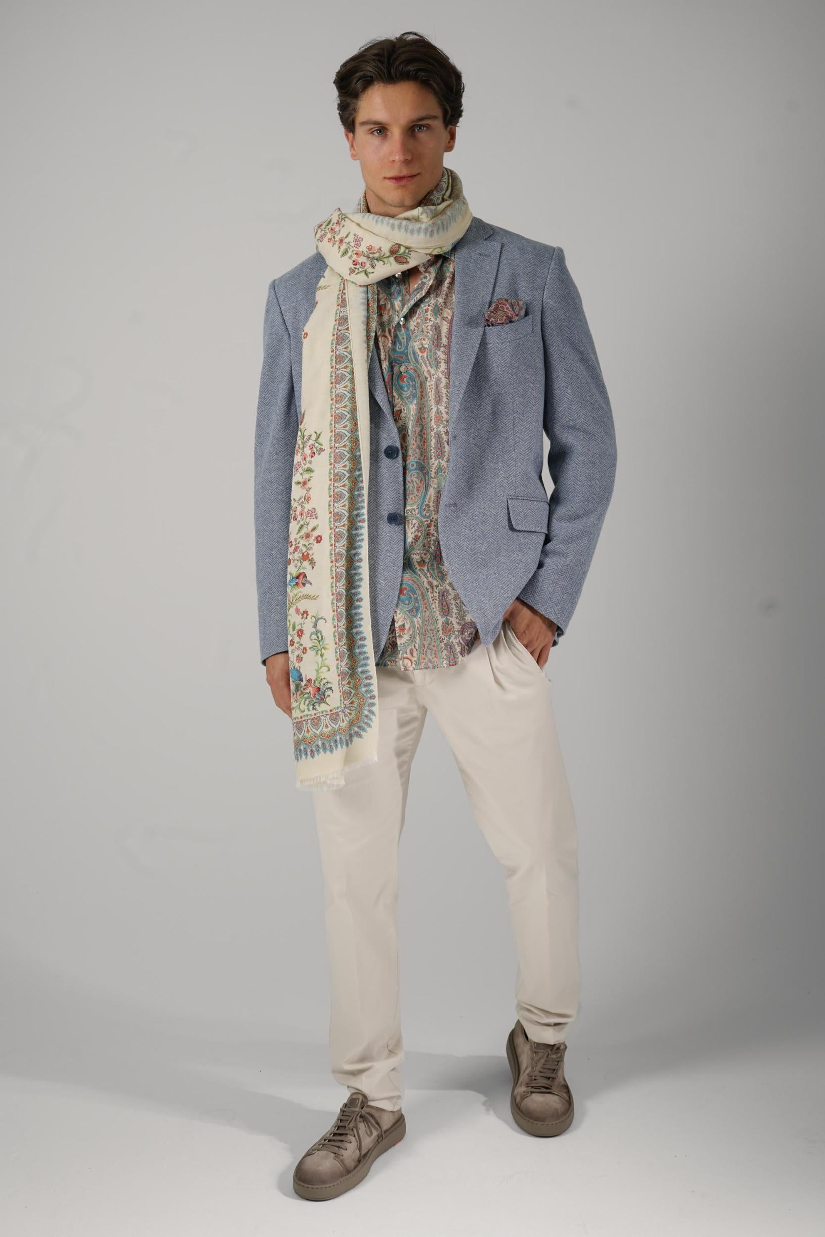 Etro Single Breasted Cotton Jacket