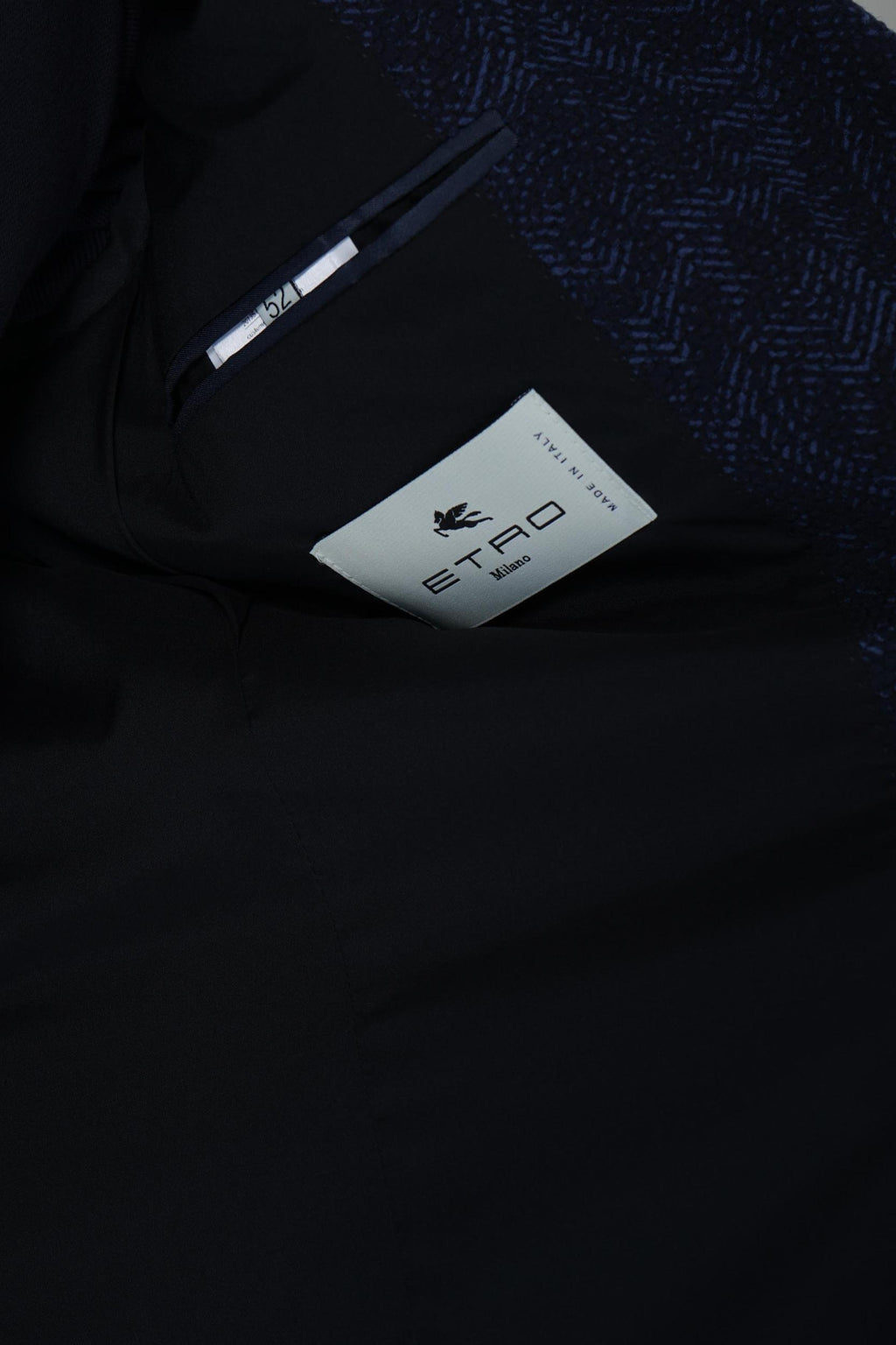 Etro Single Breasted Jacket Navy