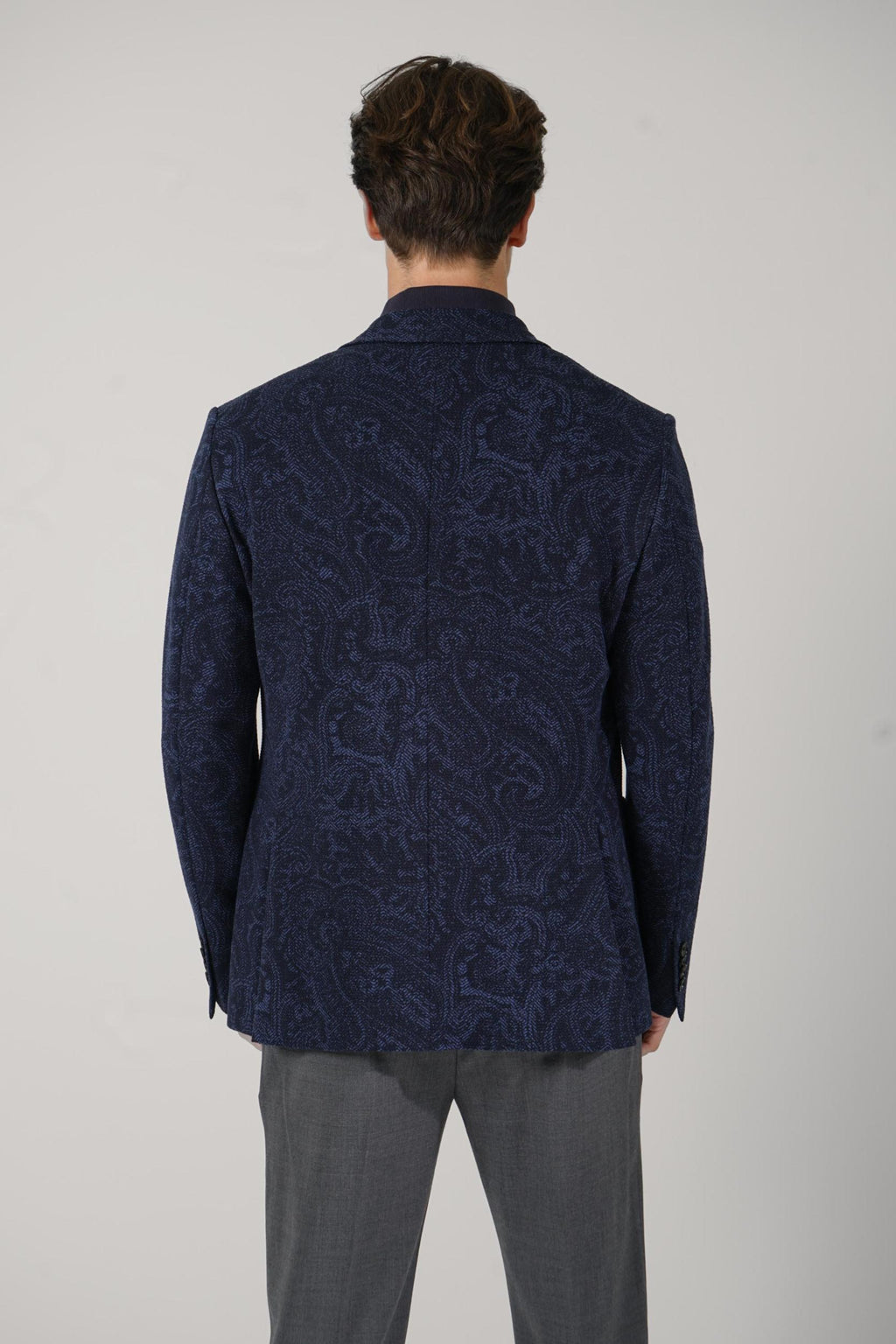 Etro Single Breasted Jacket Navy