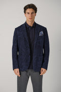 Etro Single Breasted Jacket Navy