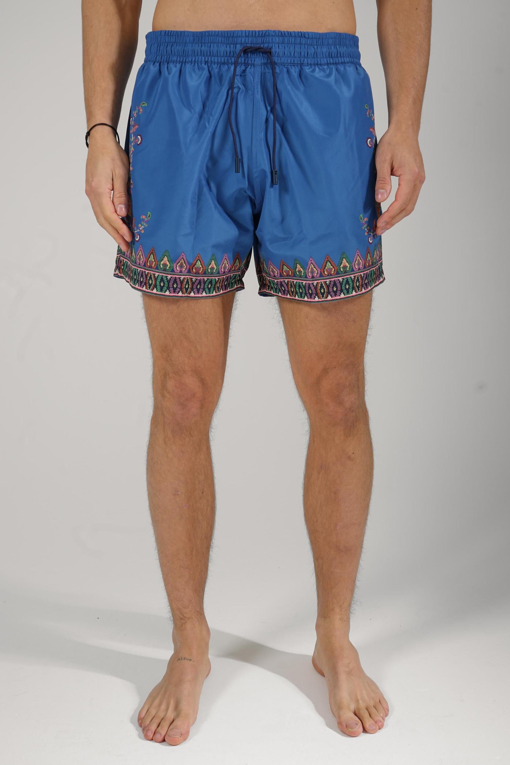 Etro Swimming Shorts Blue
