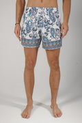 Etro Swimming Shorts White/Blue