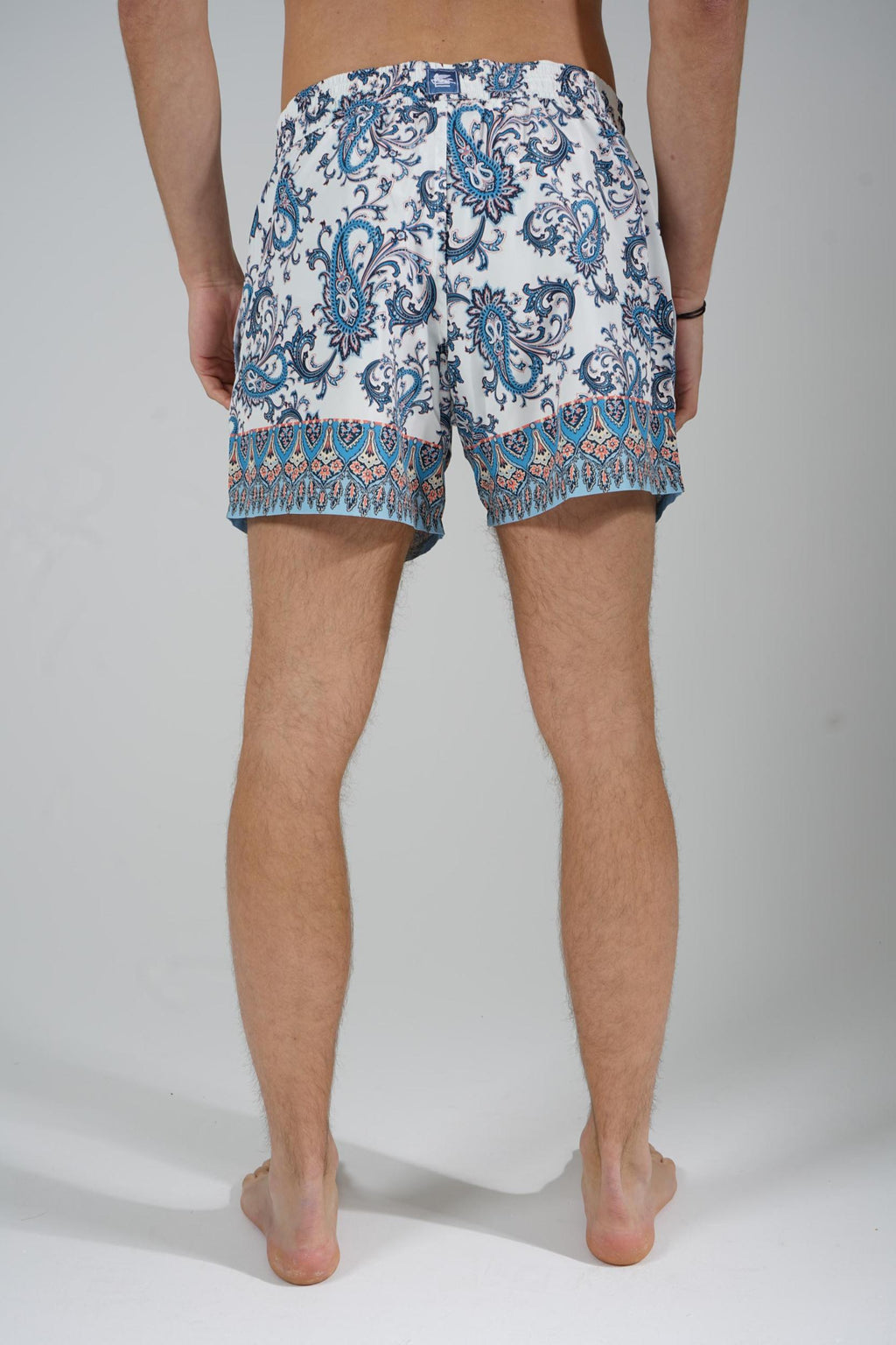 Etro Swimming Shorts White/Blue