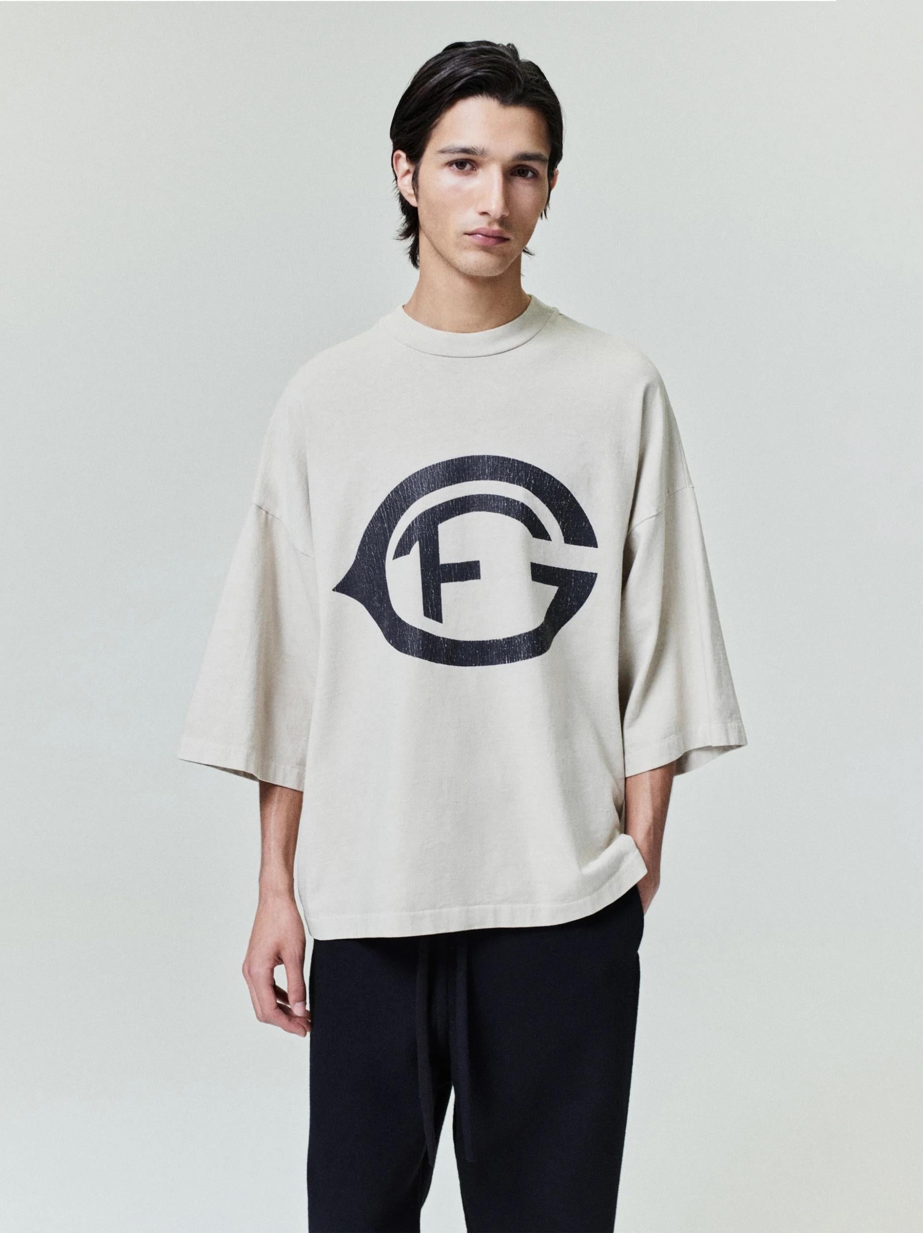 Fear Of God ''Fg, 26&Quot; Tee Dirty Ivory
