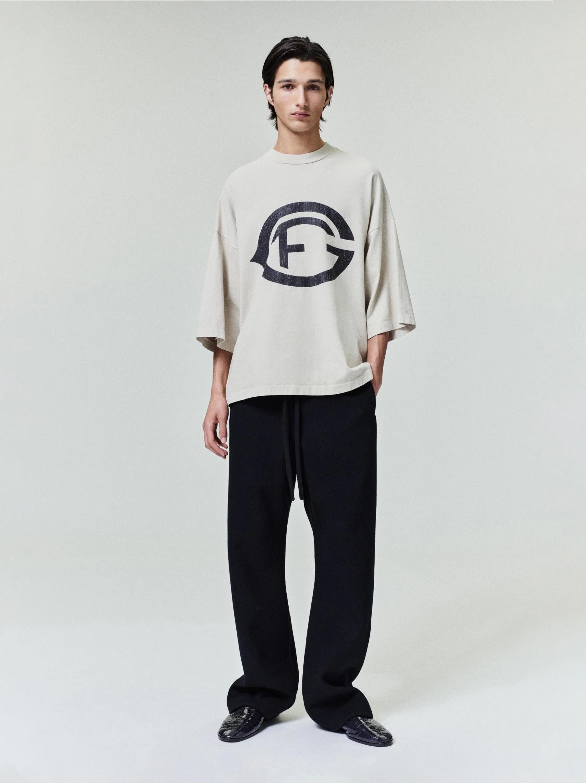 Fear Of God ''Fg, 26&Quot; Tee Dirty Ivory