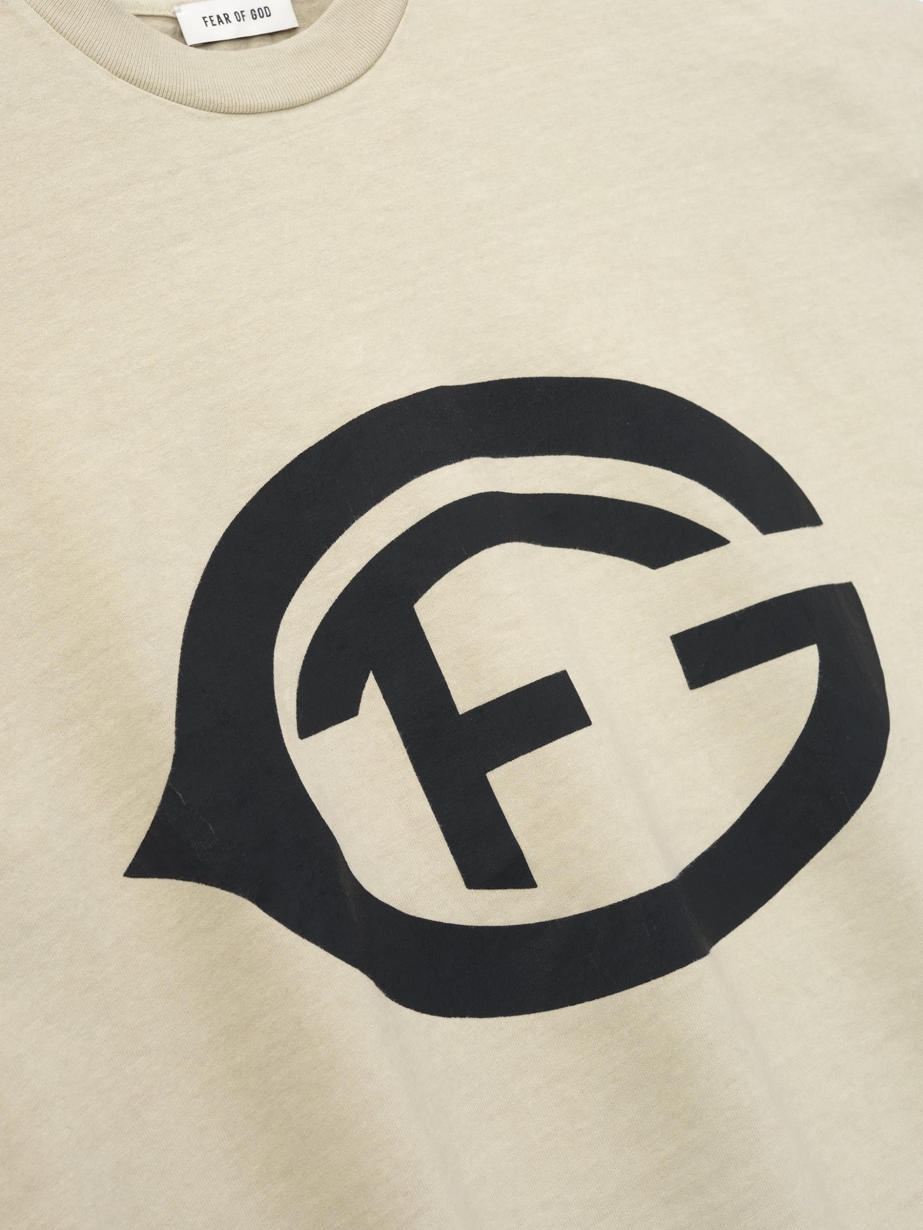 Fear Of God ''Fg, 26&Quot; Tee Dirty Ivory