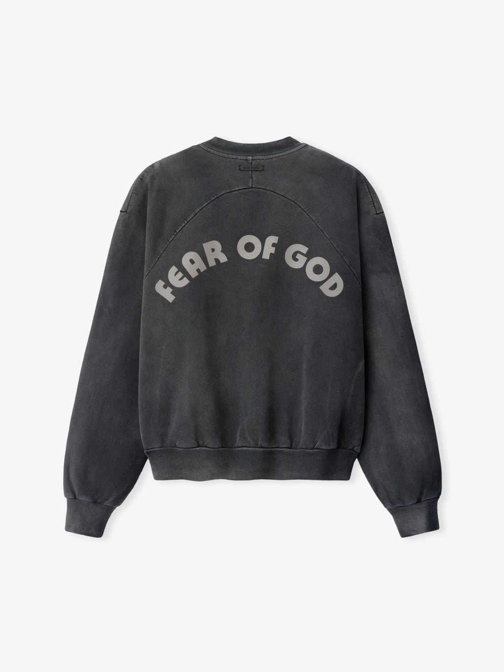 Fear Of God Baseball Classic Fit Half Raglan Sweatshirt Off Black