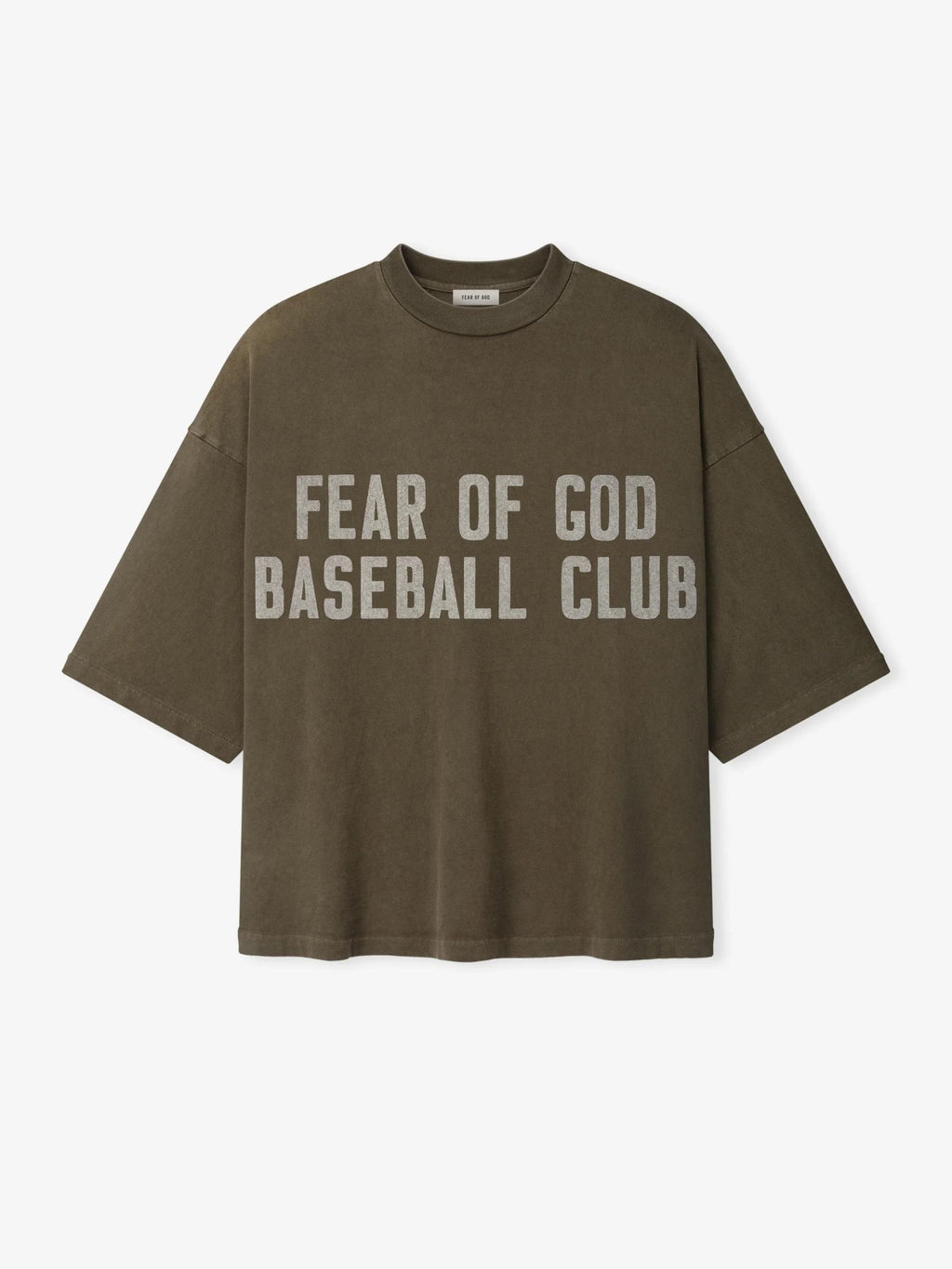 Fear Of God Baseball Club Tee Faded Brown