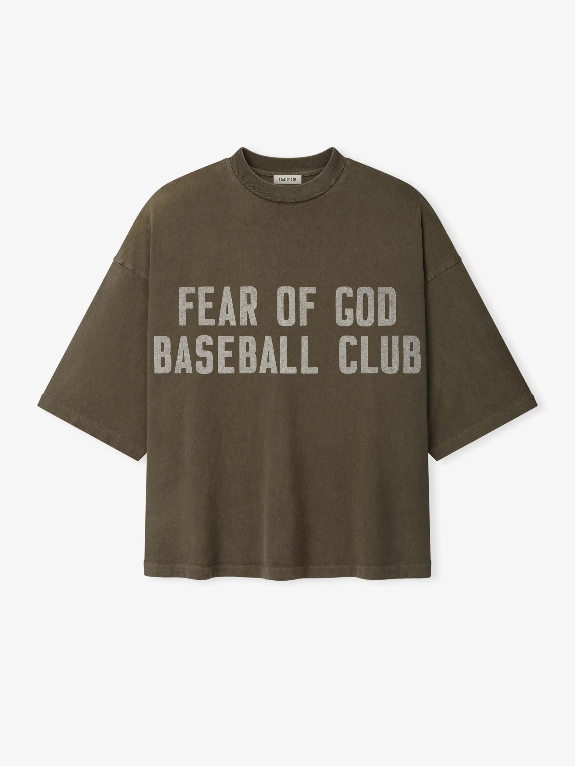 Fear Of God Baseball Club Tee Faded Brown