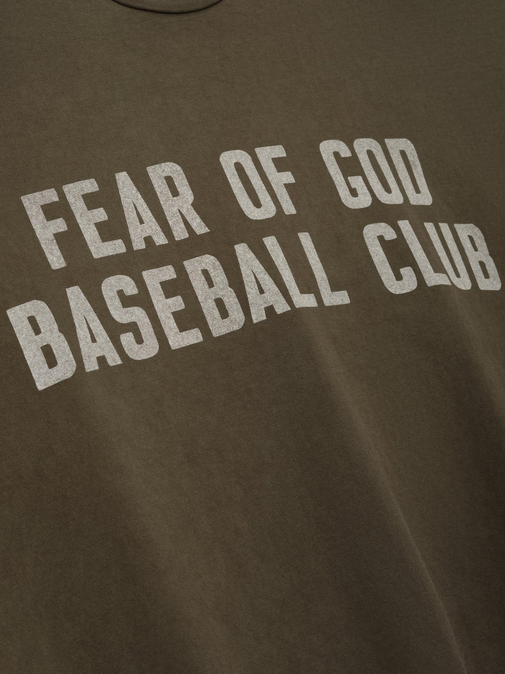Fear Of God Baseball Club Tee Faded Brown
