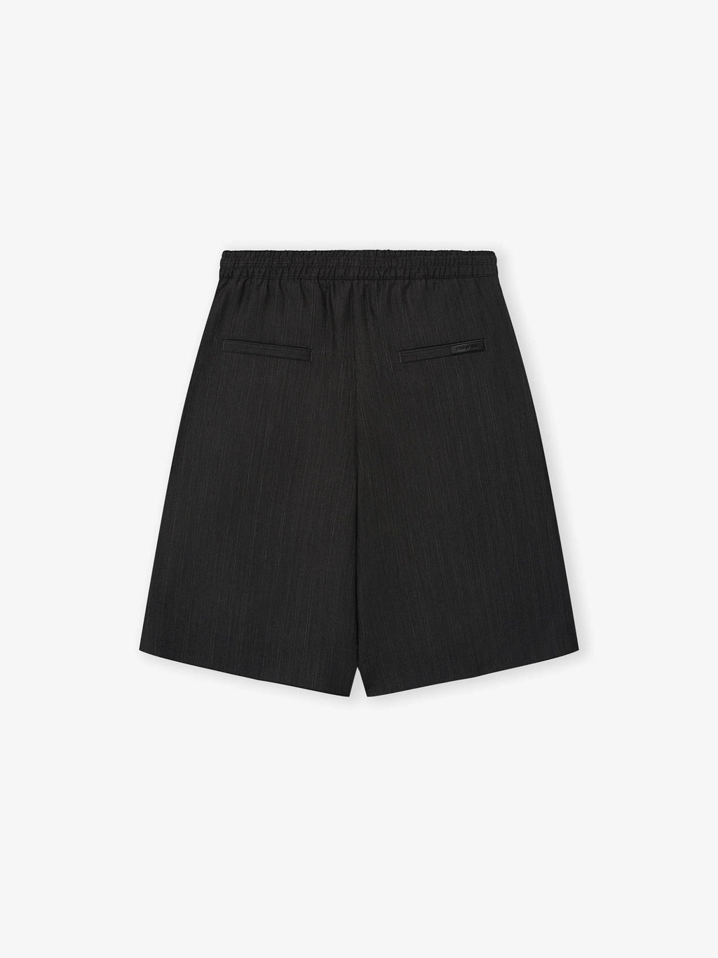 Fear Of God Black Striped Wool Baggy Shorts Black