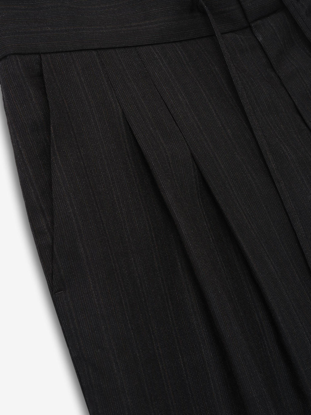 Fear Of God Black Striped Wool Baggy Shorts Black