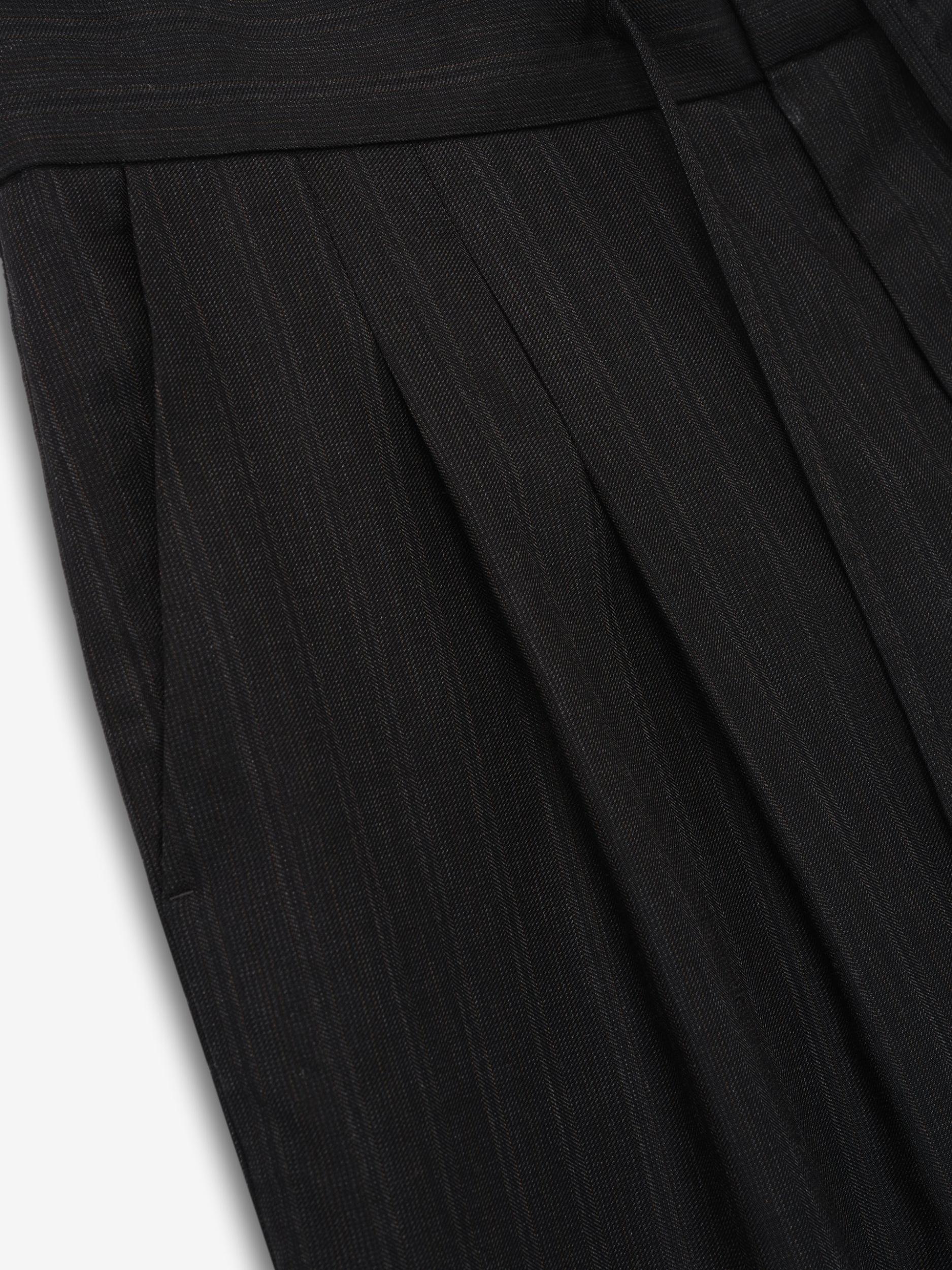 Fear Of God Black Striped Wool Baggy Shorts Black