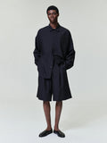 Fear Of God Black Striped Wool Baggy Shorts Black