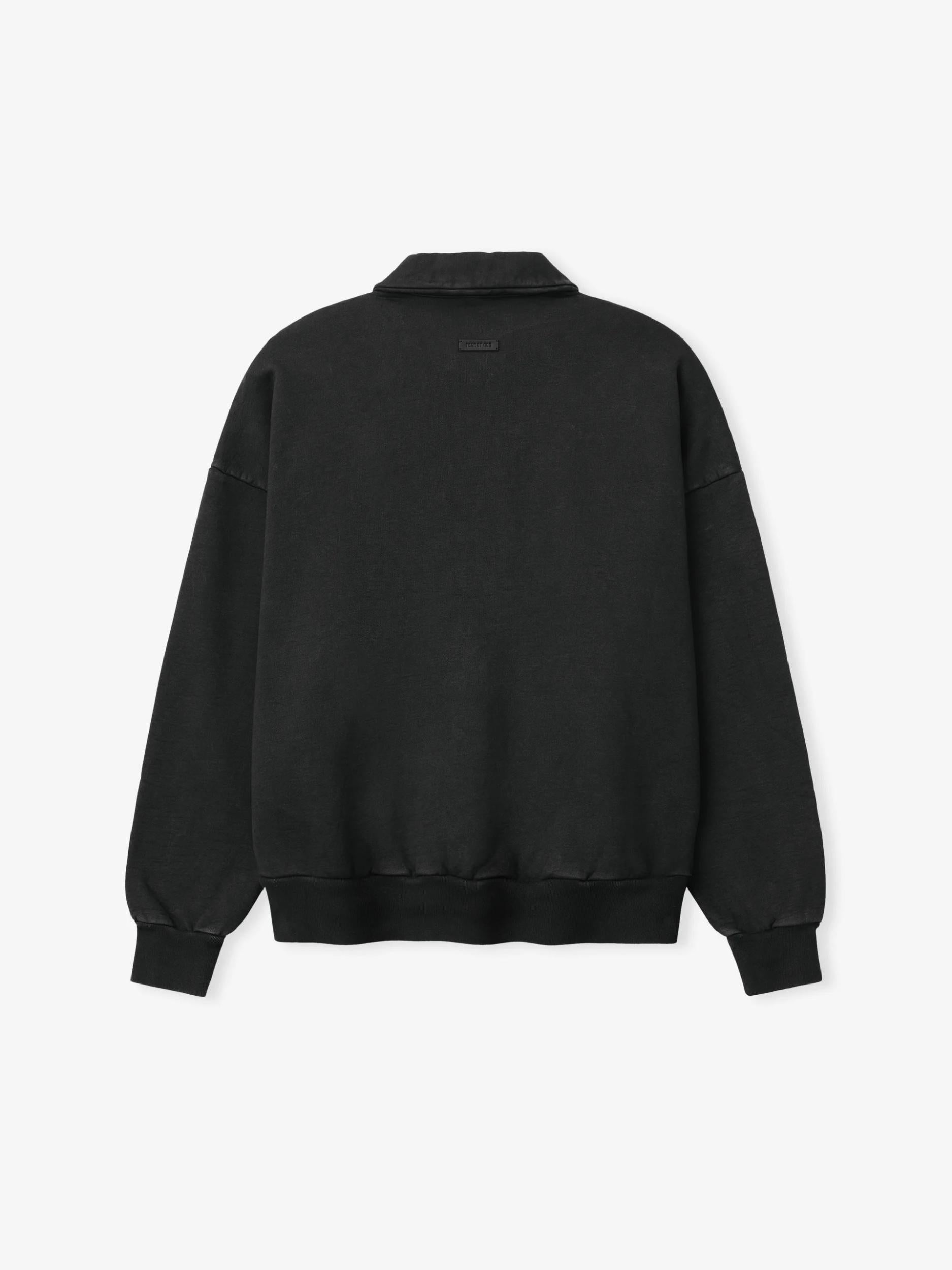 Fear Of God Half Zip Polo Sweatshirt Black