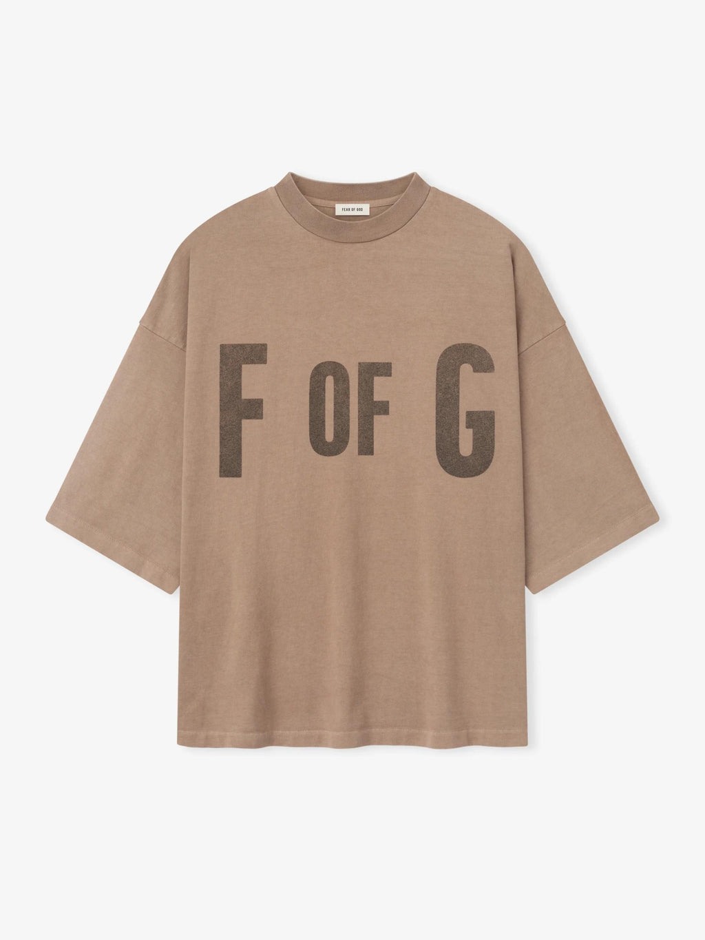 Fear Of God &Quot;F Of G'' Tee Dune Pearl