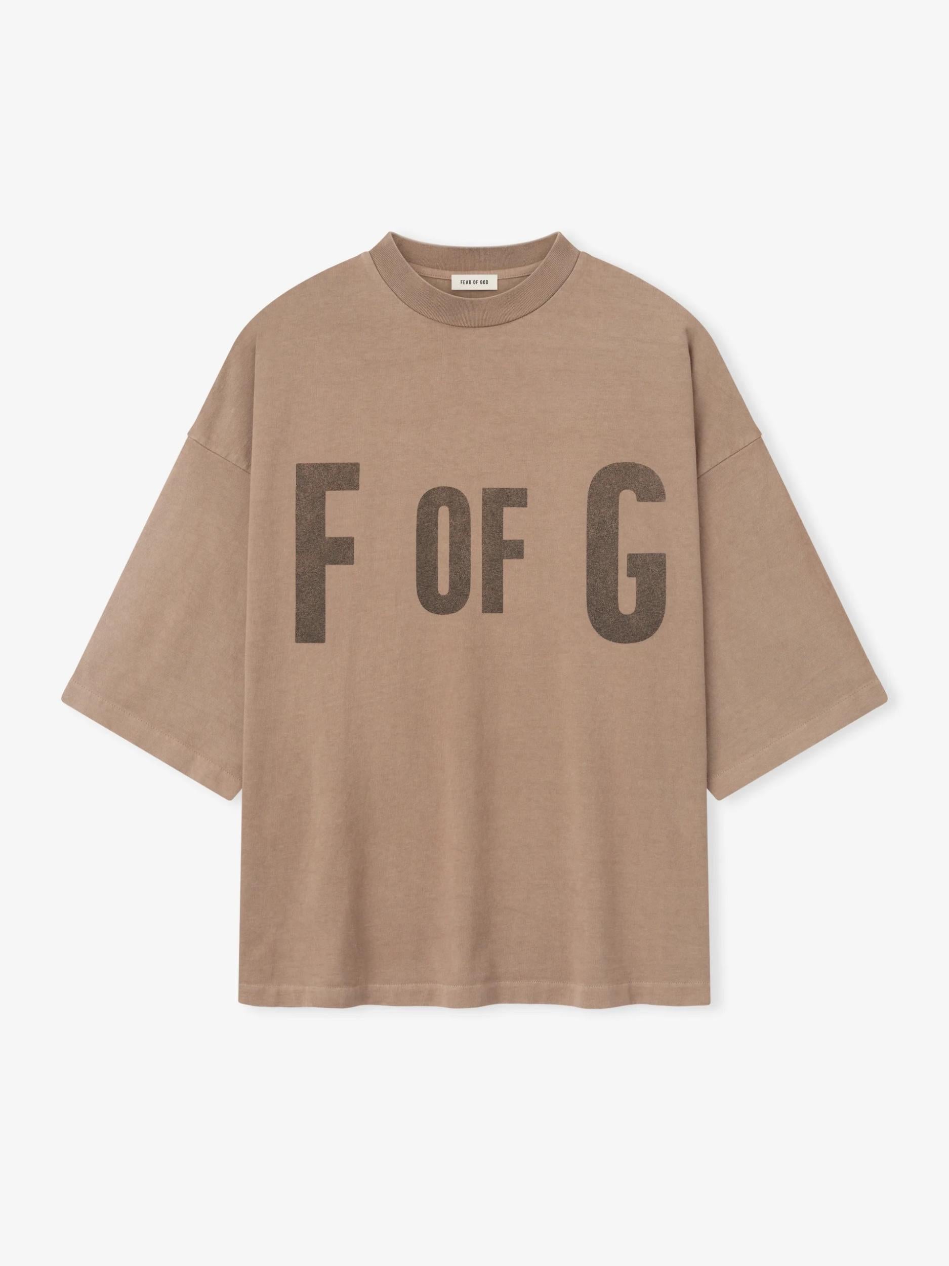 Fear Of God &Quot;F Of G'' Tee Dune Pearl