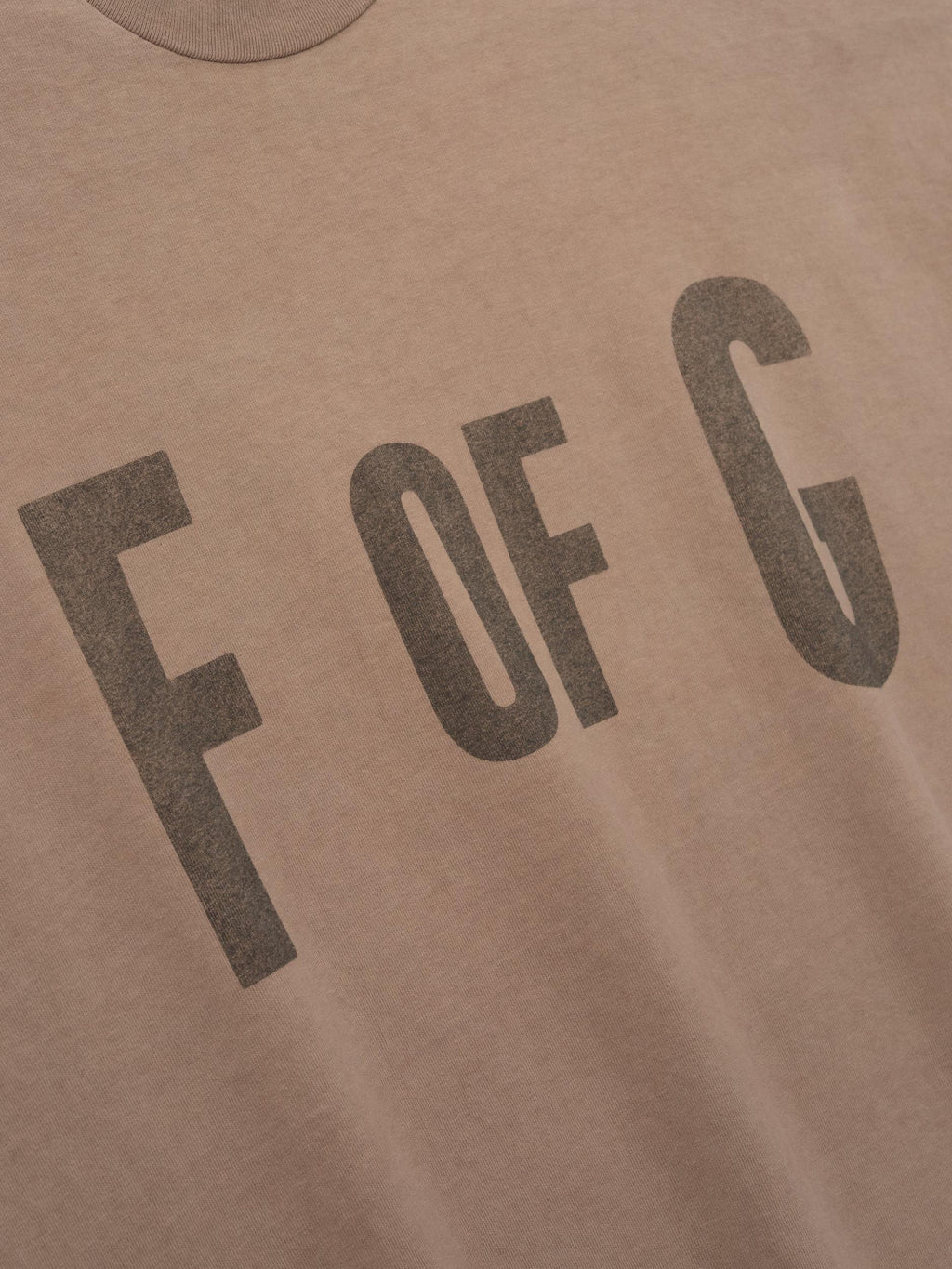 Fear Of God &Quot;F Of G'' Tee Dune Pearl