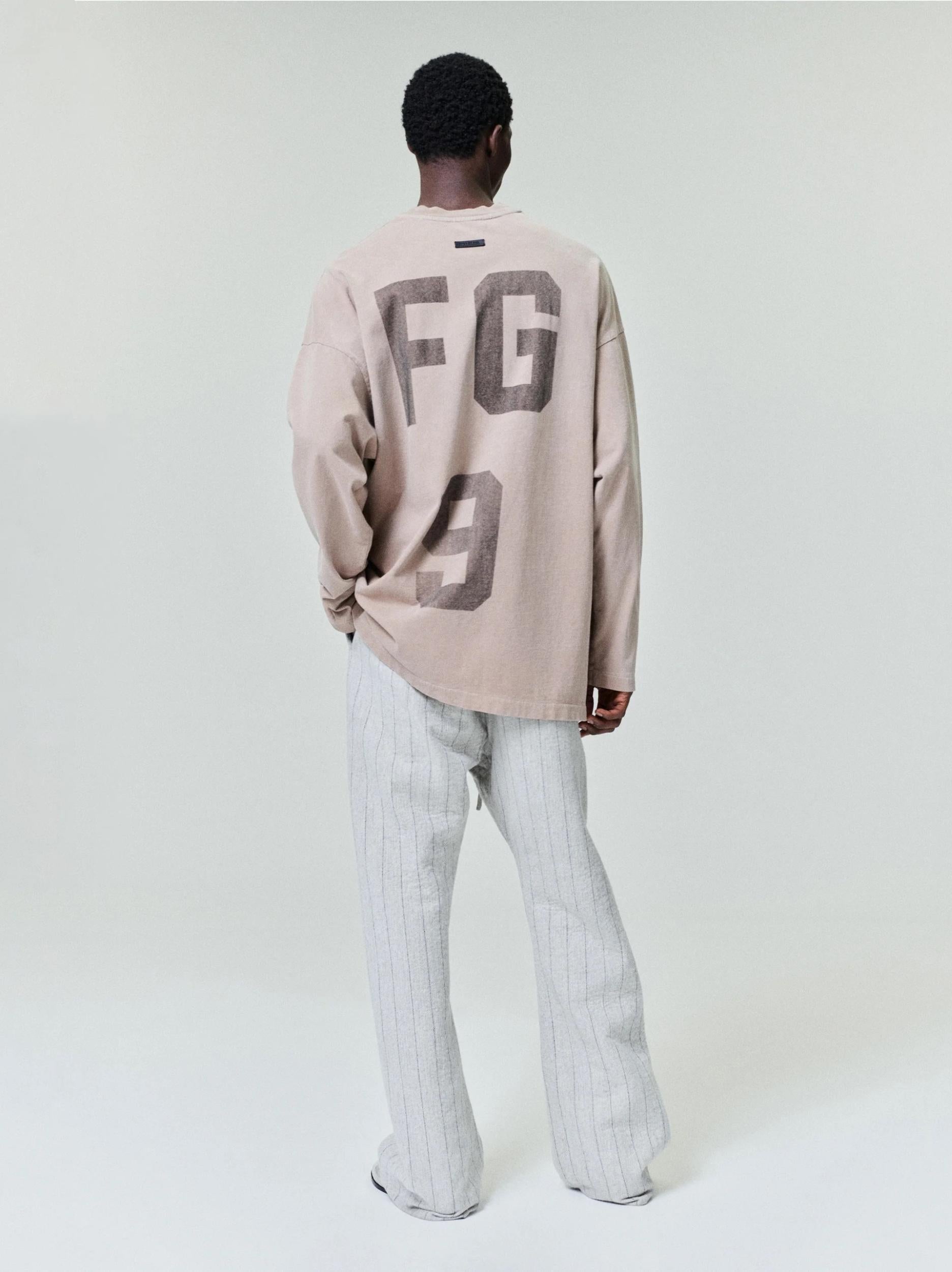 Fear Of God &Quot;Fg 9&Quot; Longsleeve Tee Dune Pearl
