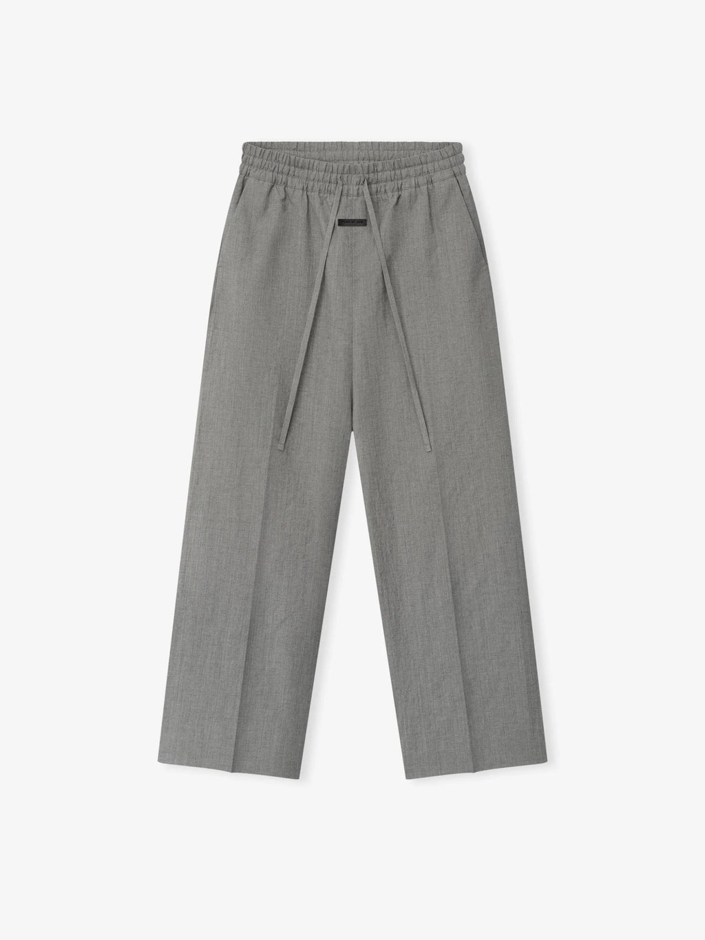Fear Of God Wide Leg Linen Drawstring Pants Metallic Grey