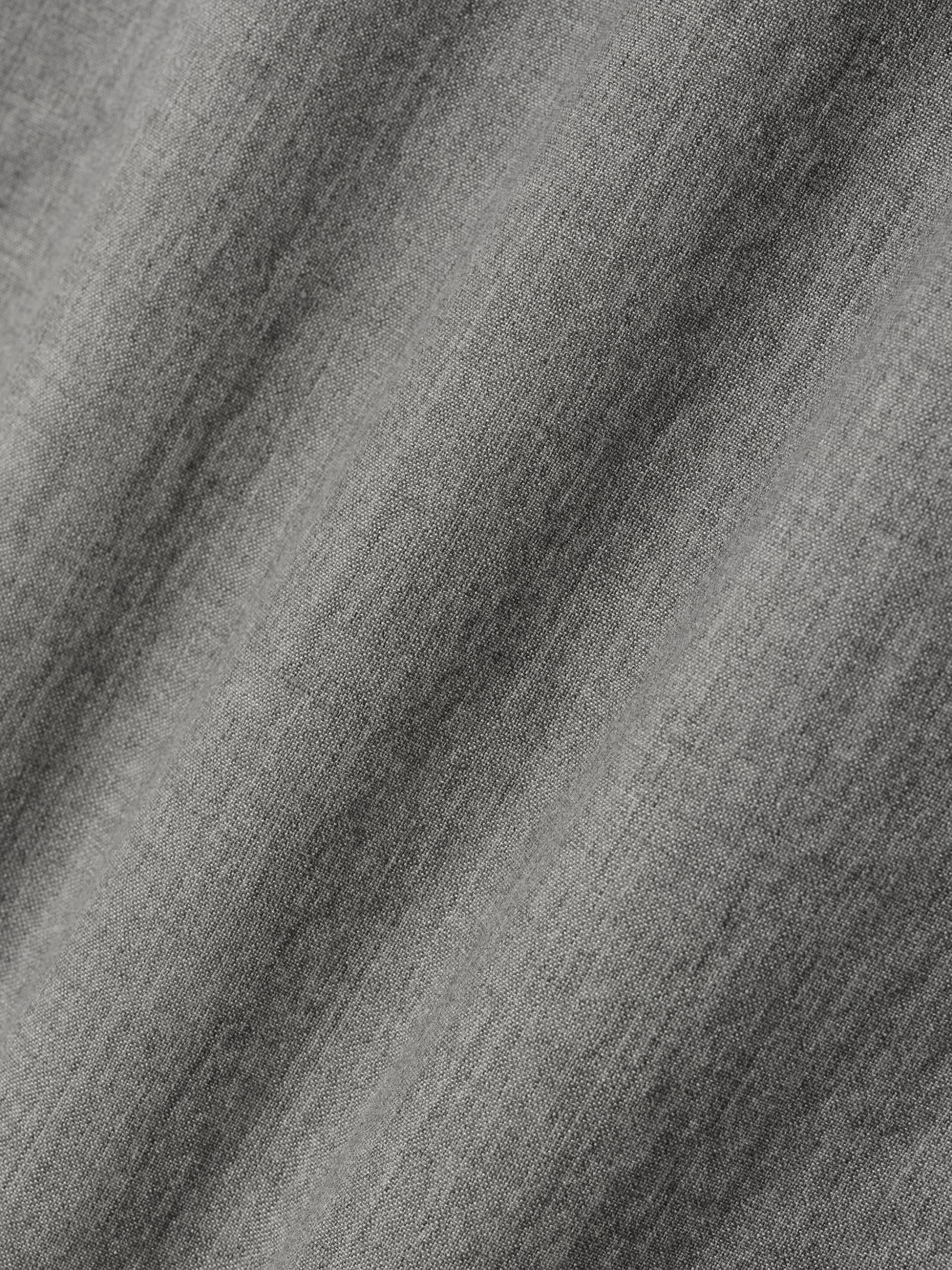 Fear Of God Wide Leg Linen Drawstring Pants Metallic Grey