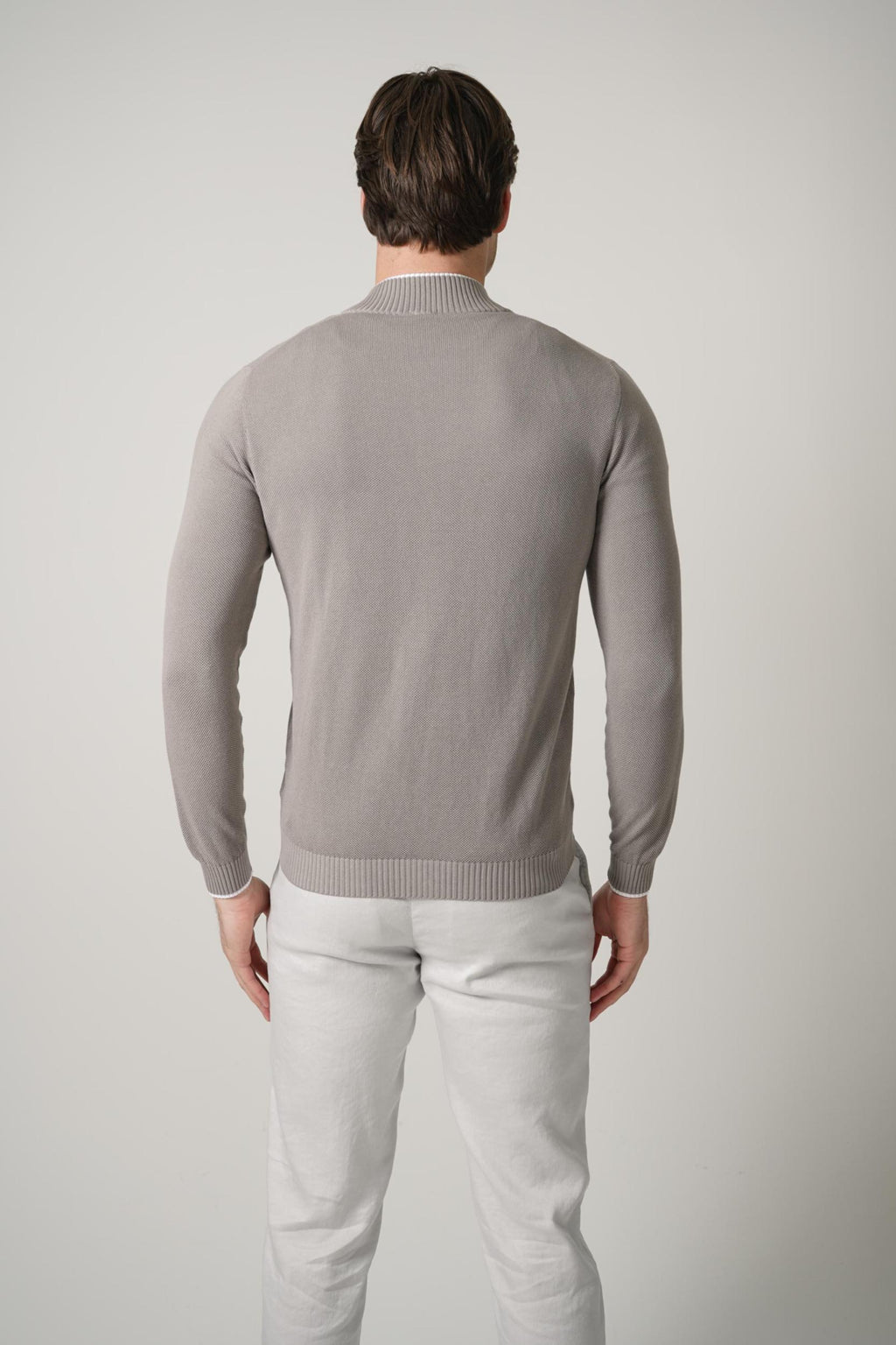 Fedeli Bahamas Full Zipper Grey