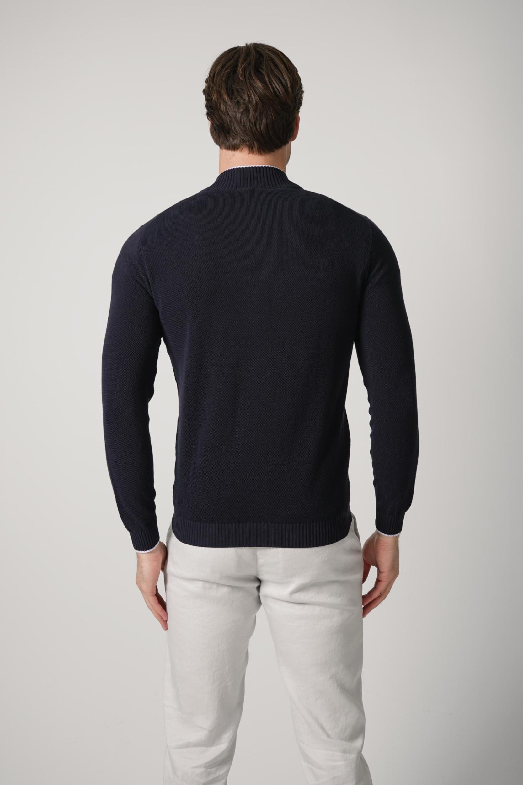 Fedeli Bahamas Full Zipper Navy