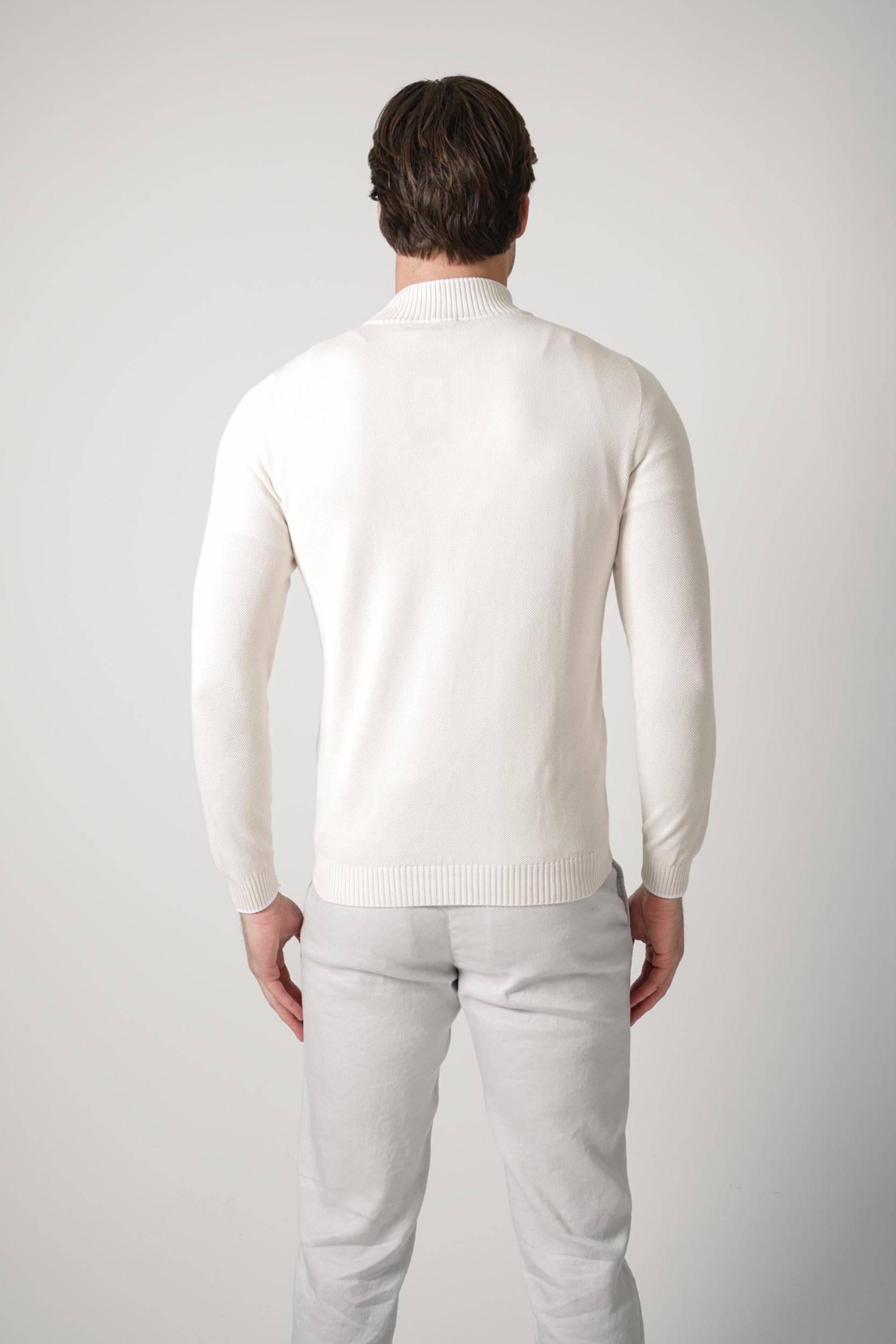 Fedeli Dennis Bahamas V Neck Knit Beige