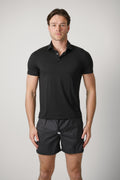 Fedeli Flex Jersey Polo Black