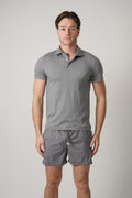 Fedeli Flex Jersey Polo Grey