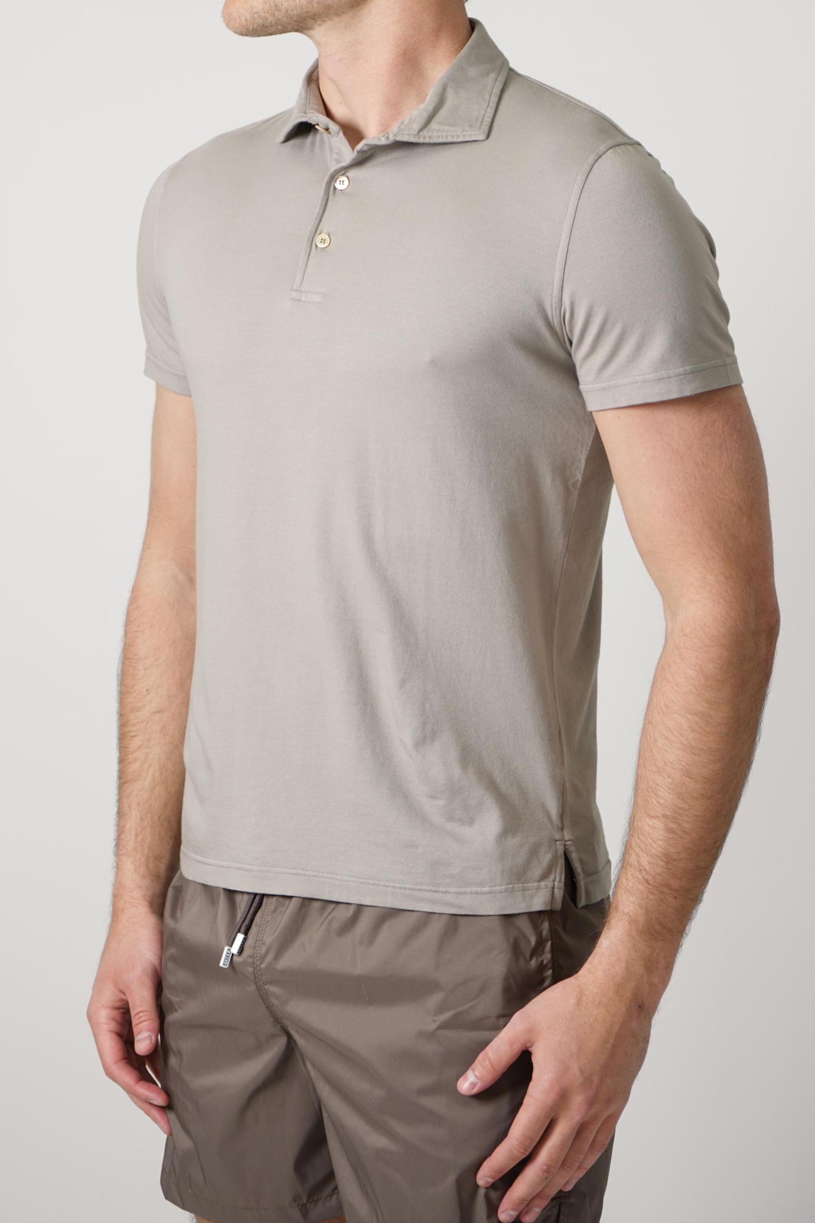 Fedeli Flex Jersey Polo Grey
