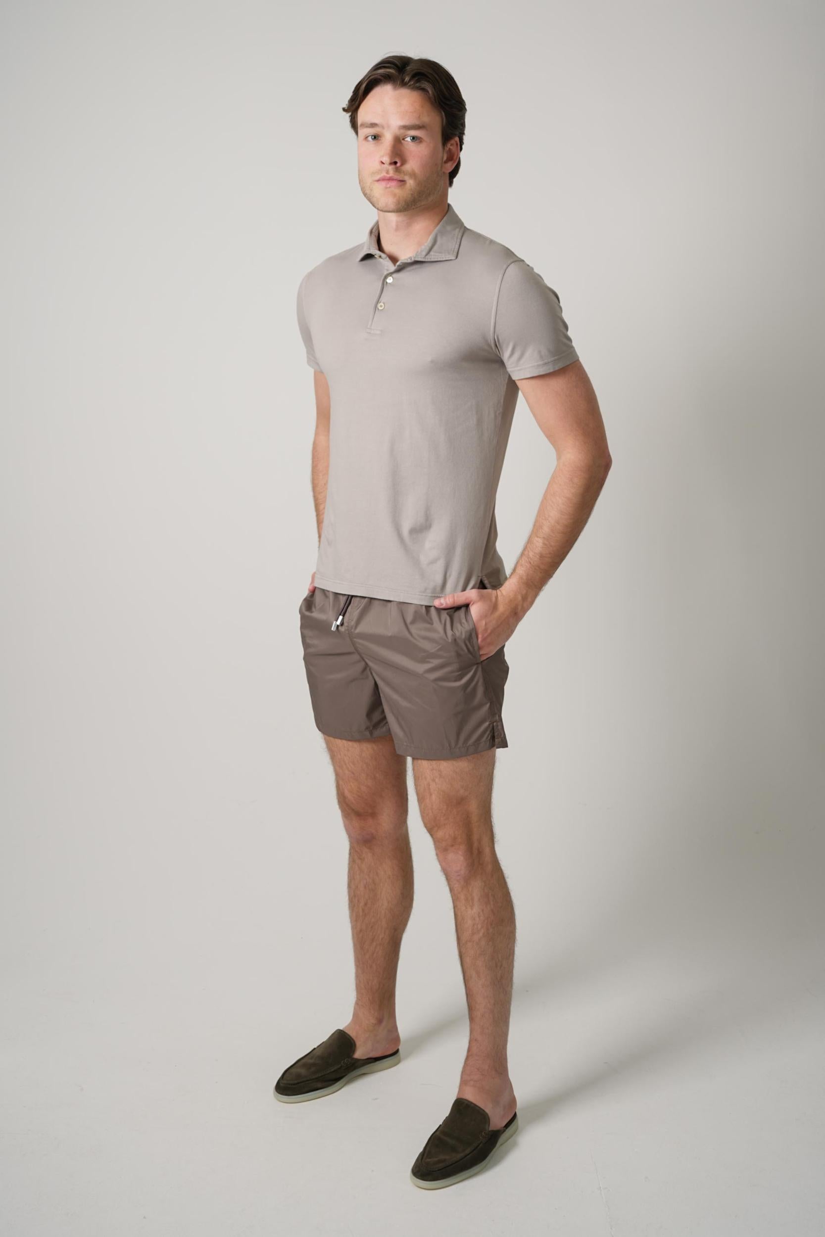 Fedeli Flex Jersey Polo Grey