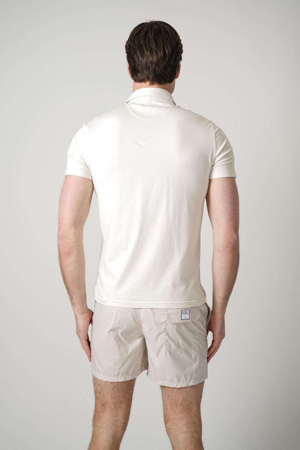 Fedeli Flex Jersey Polo Linen