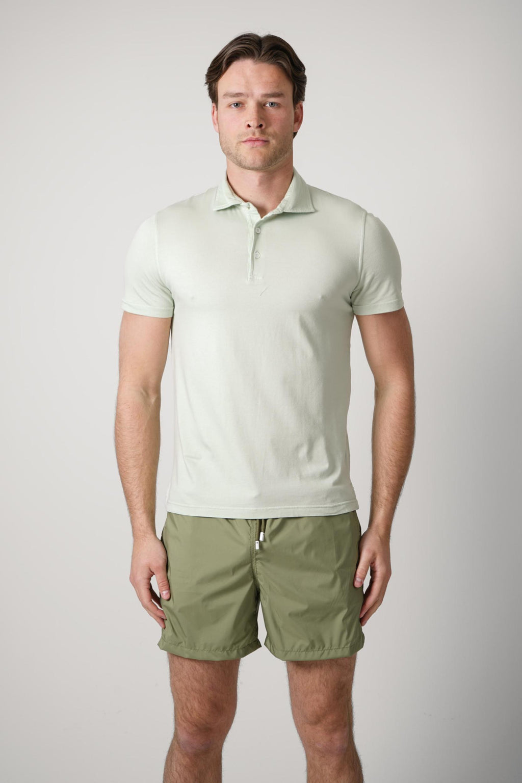 Fedeli Flex Jersey Polo Mint Green