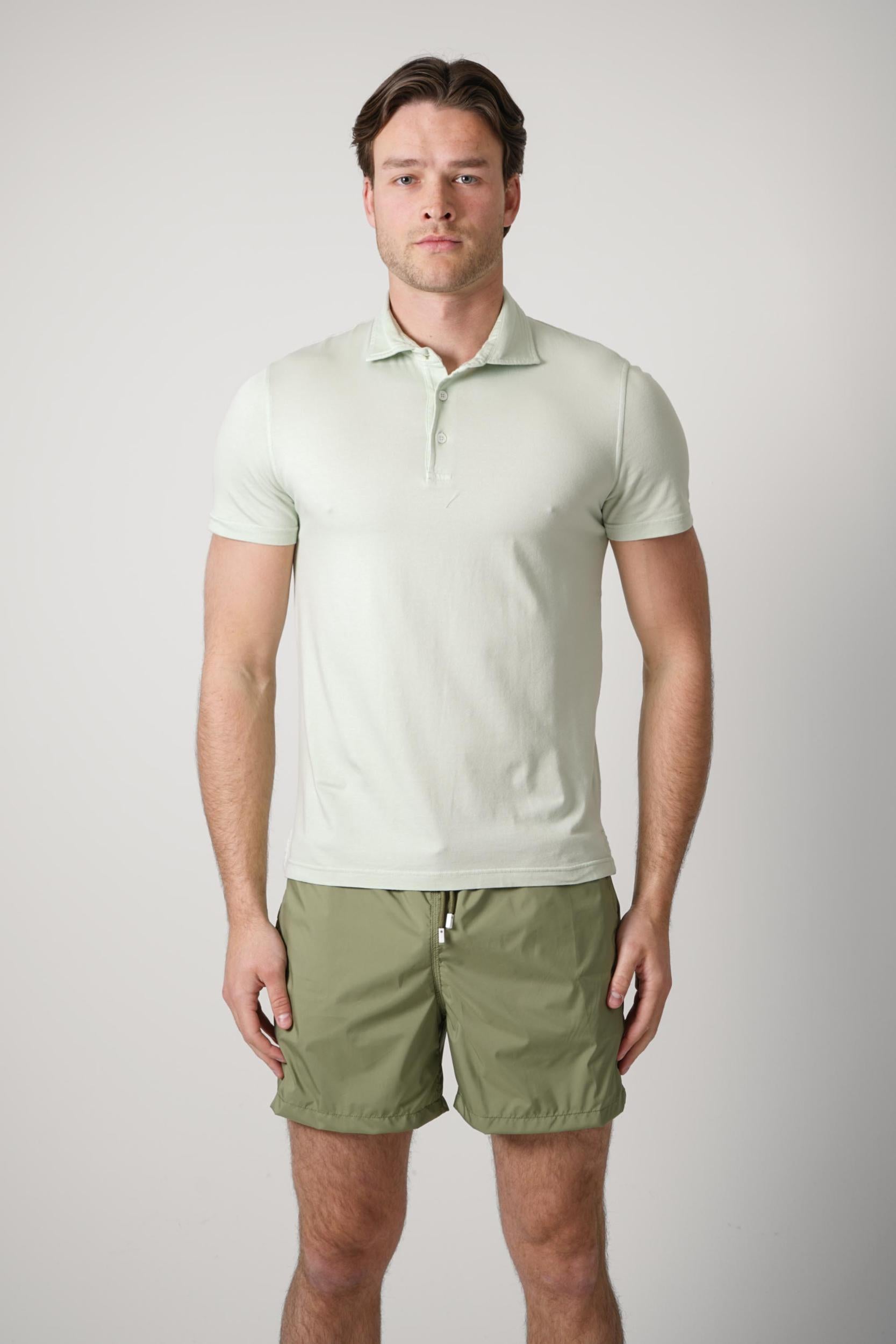 Fedeli Flex Jersey Polo Mint Green