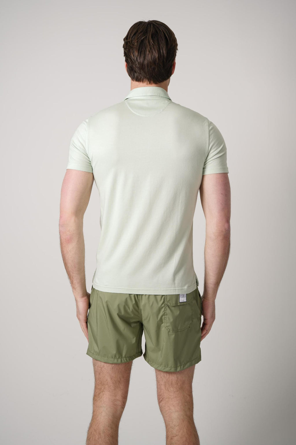 Fedeli Flex Jersey Polo Mint Green