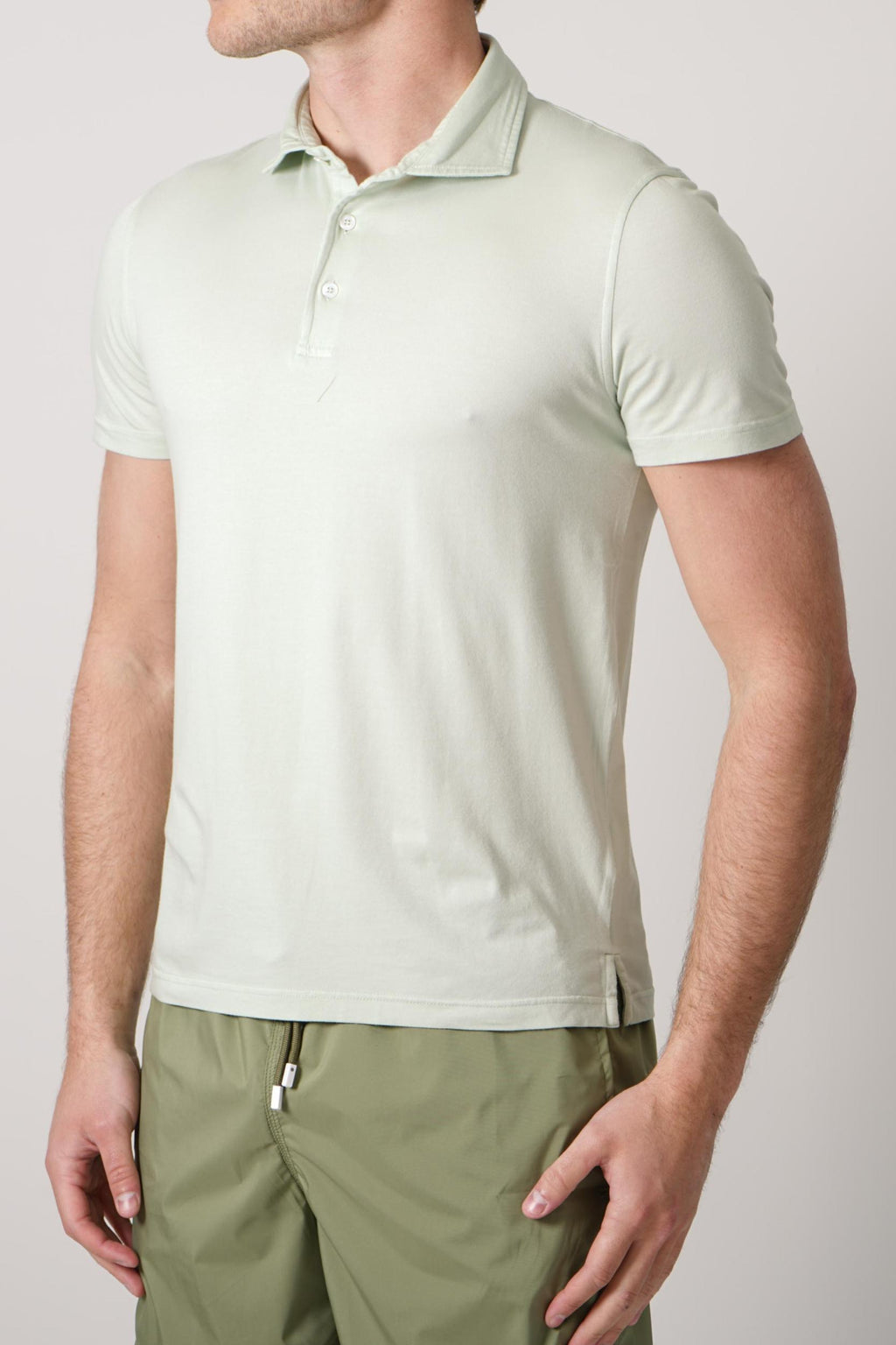 Fedeli Flex Jersey Polo Mint Green