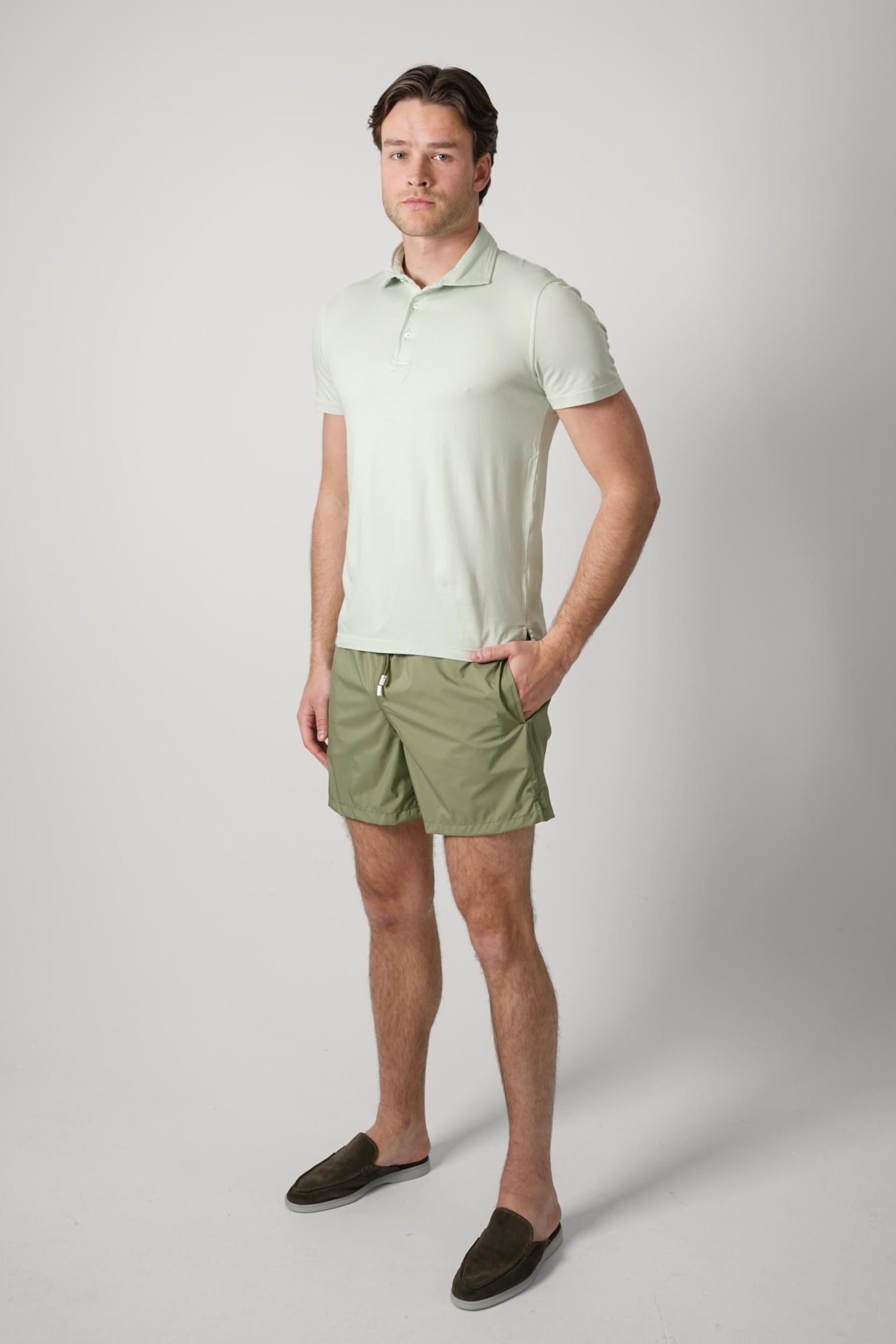 Fedeli Flex Jersey Polo Mint Green