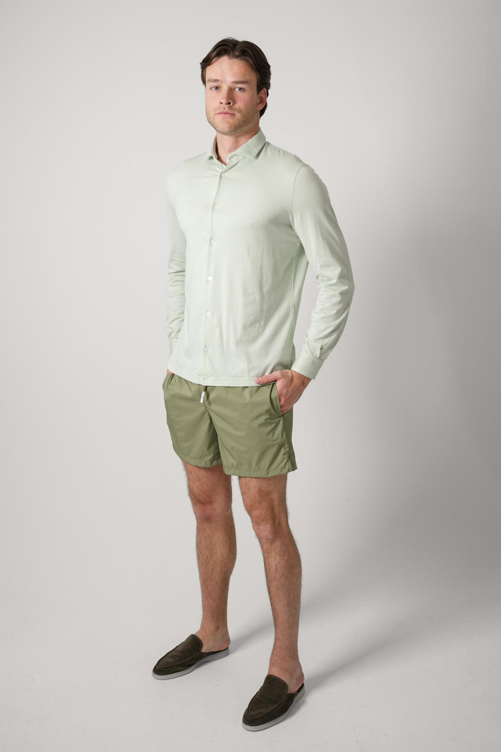 Fedeli Giza Jersey Shirt Mint Green