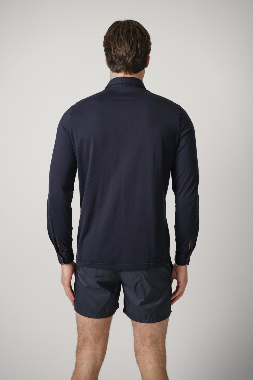 Fedeli Giza Jersey Shirt Navy