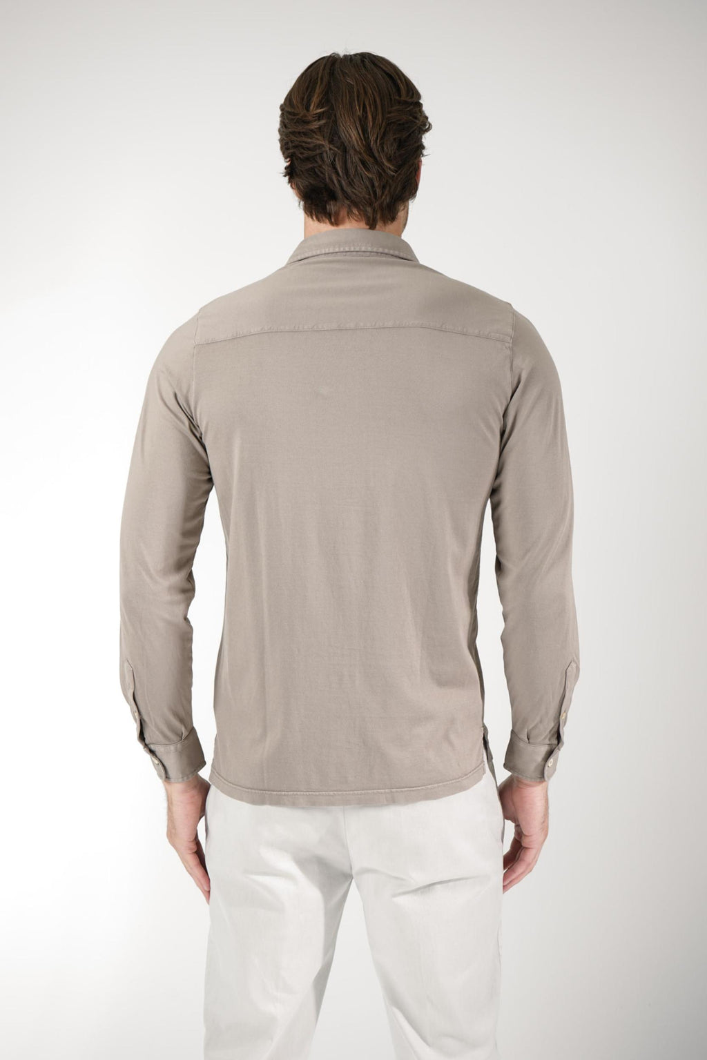 Fedeli Jason Jersey Shirt Taupe