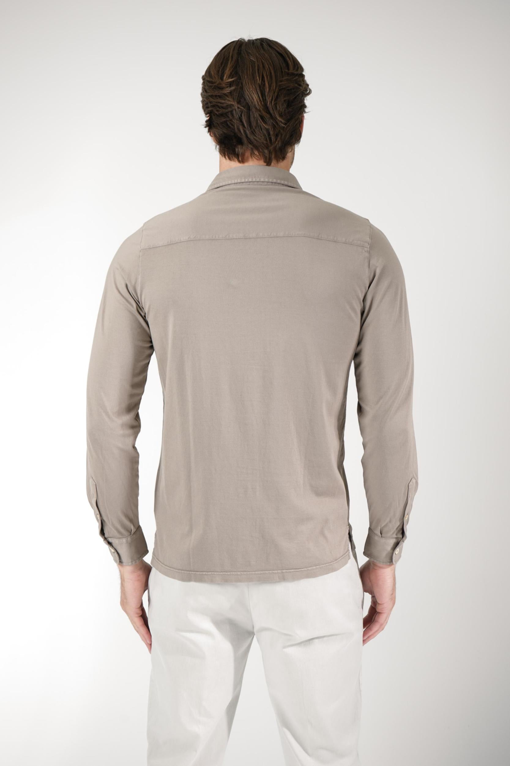 Fedeli Jason Jersey Shirt Taupe