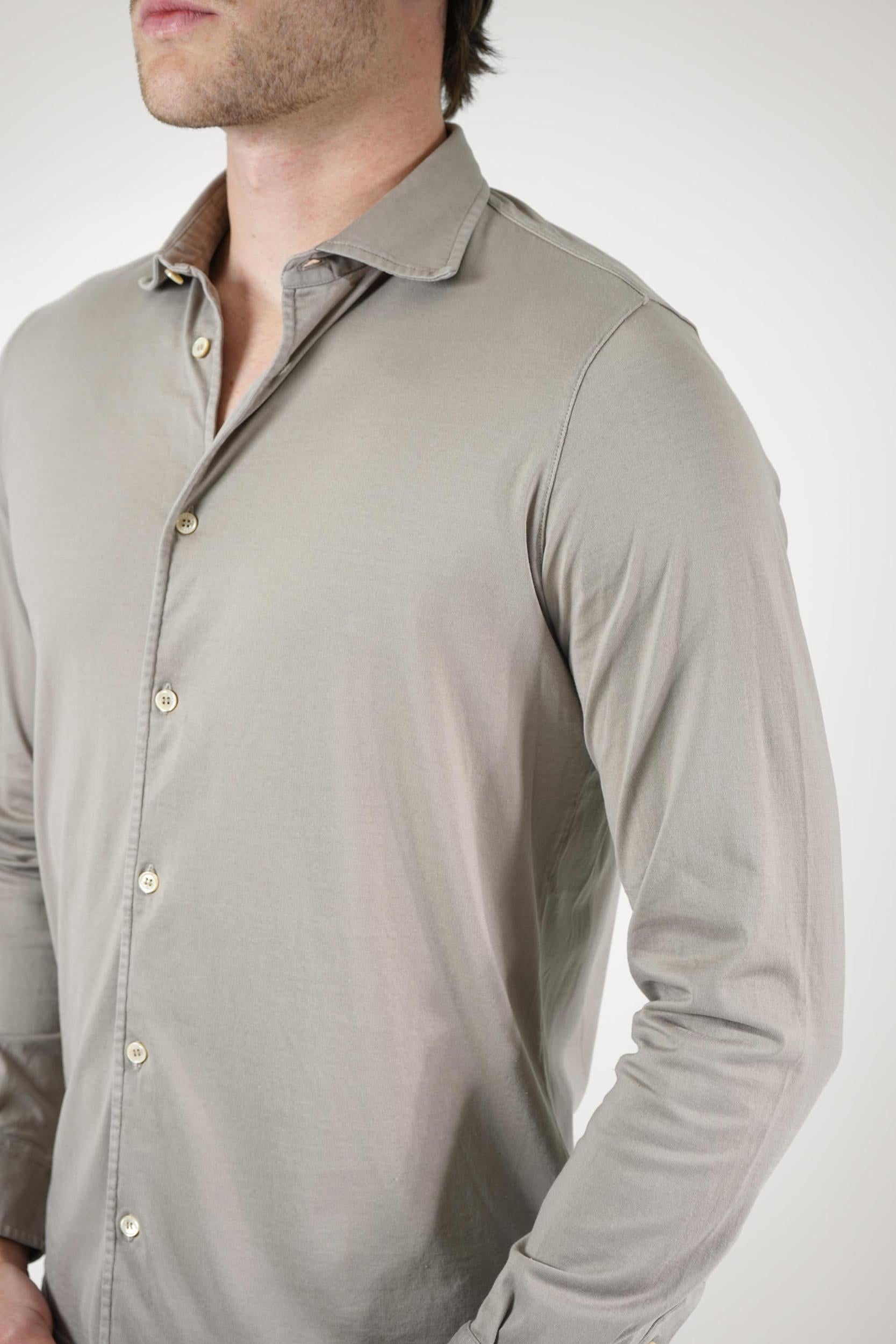 Fedeli Jason Jersey Shirt Taupe
