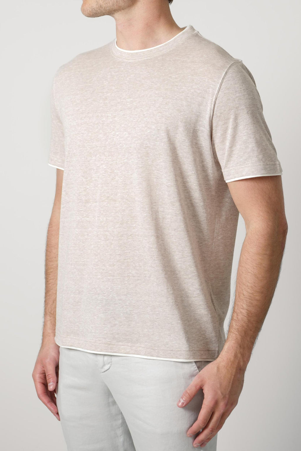 Fedeli Linen Duo T-Shirt Linen