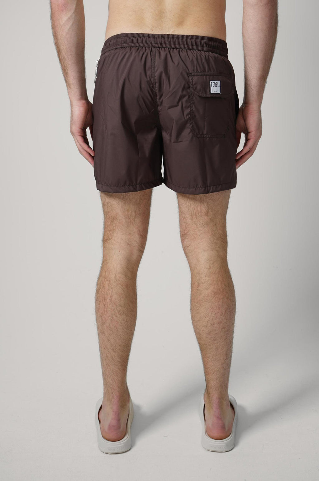 Fedeli Madeira Swimming Shorts Dark Choco