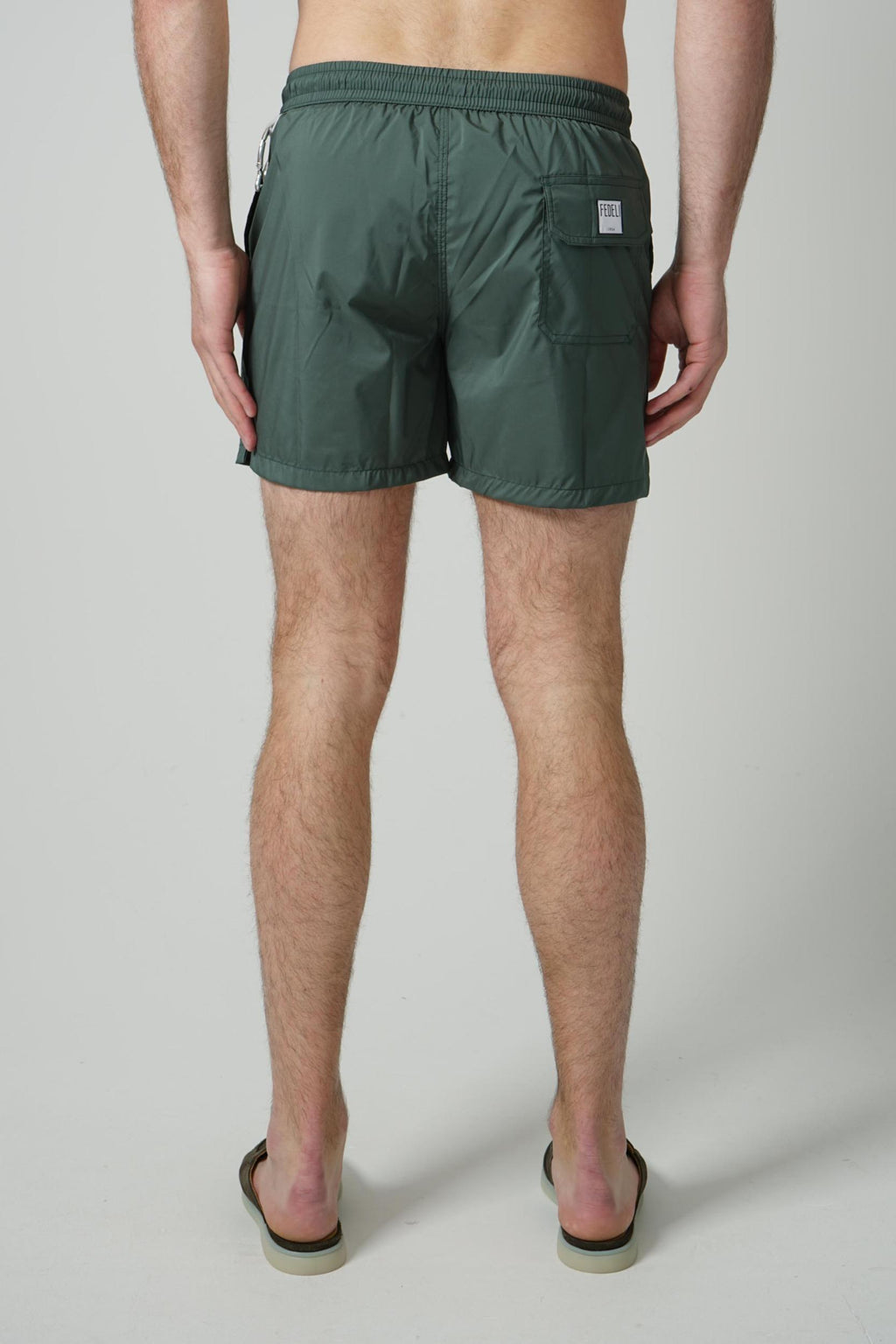 Fedeli Madeira Swimming Shorts Dark Olive