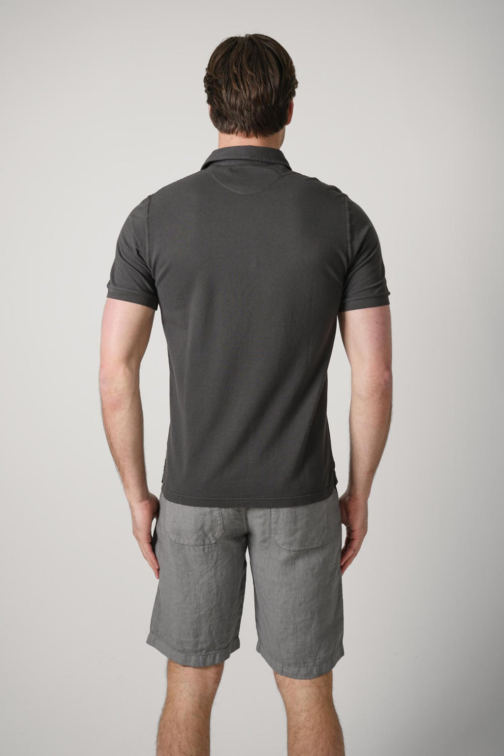 Fedeli North Piquet Jersey Dark Grey