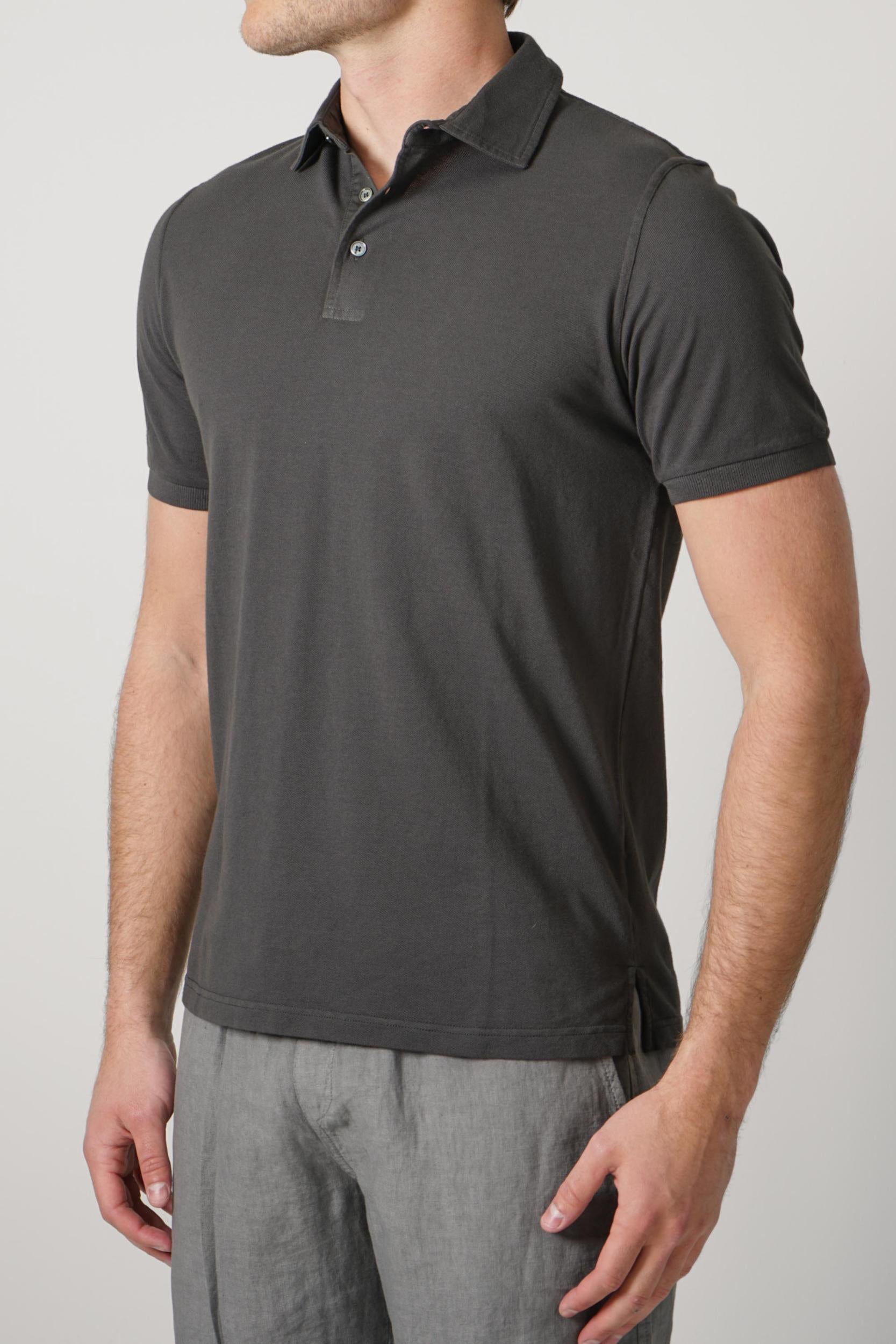 Fedeli North Piquet Jersey Dark Grey
