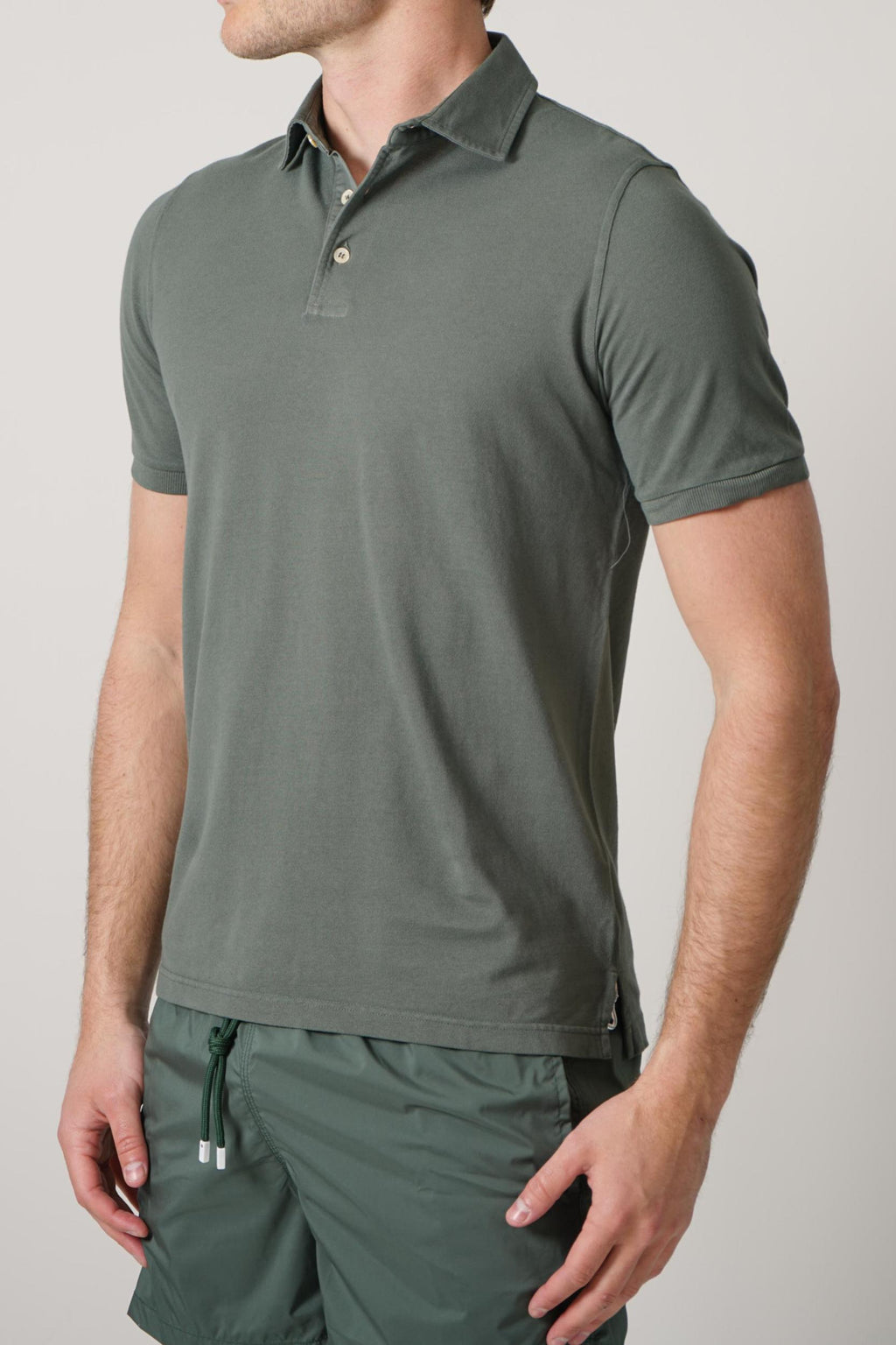 Fedeli North Piquet Polo Army Green